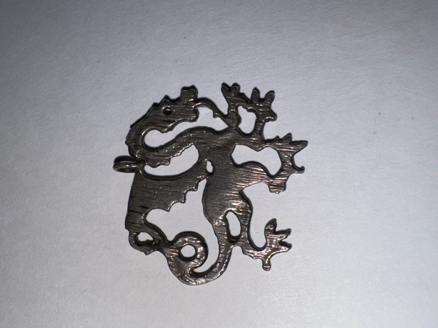 Sterling Silver Asian Dragon Pendant