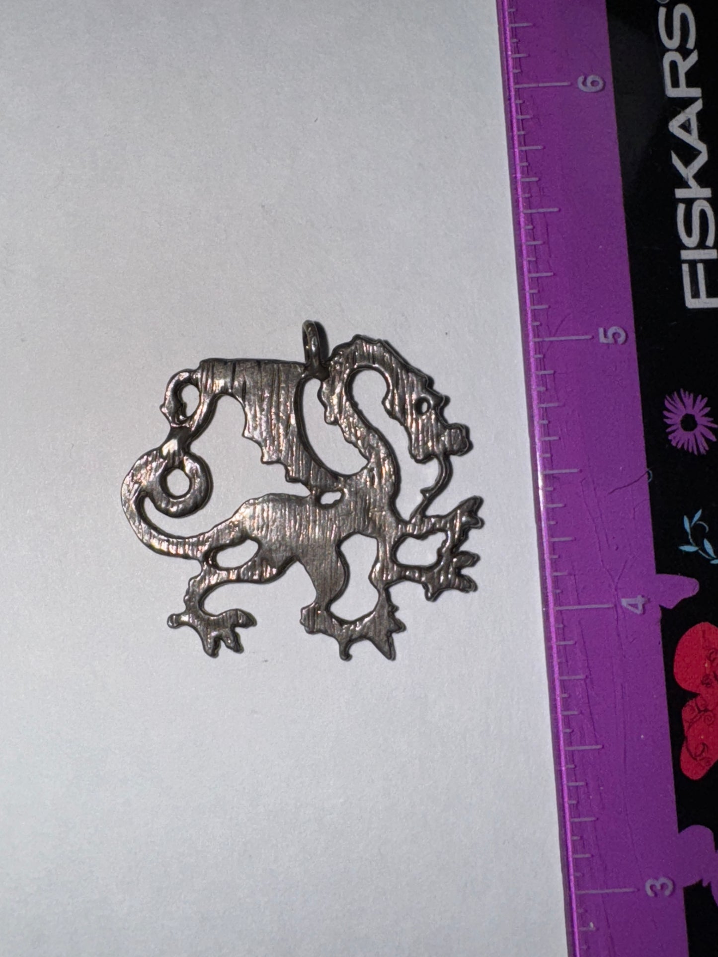 Sterling Silver Asian Dragon Pendant