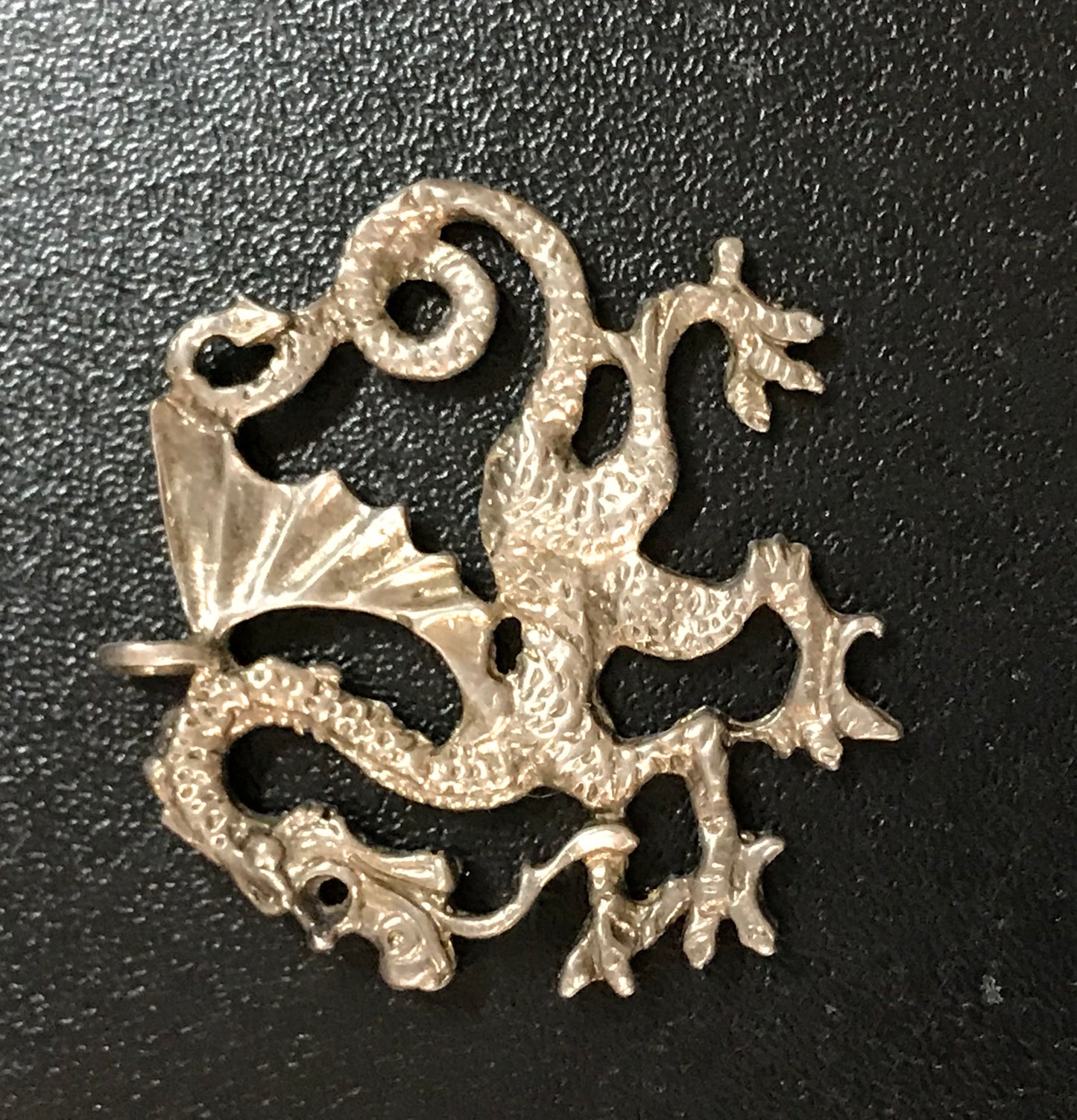 Sterling Silver Asian Dragon Pendant