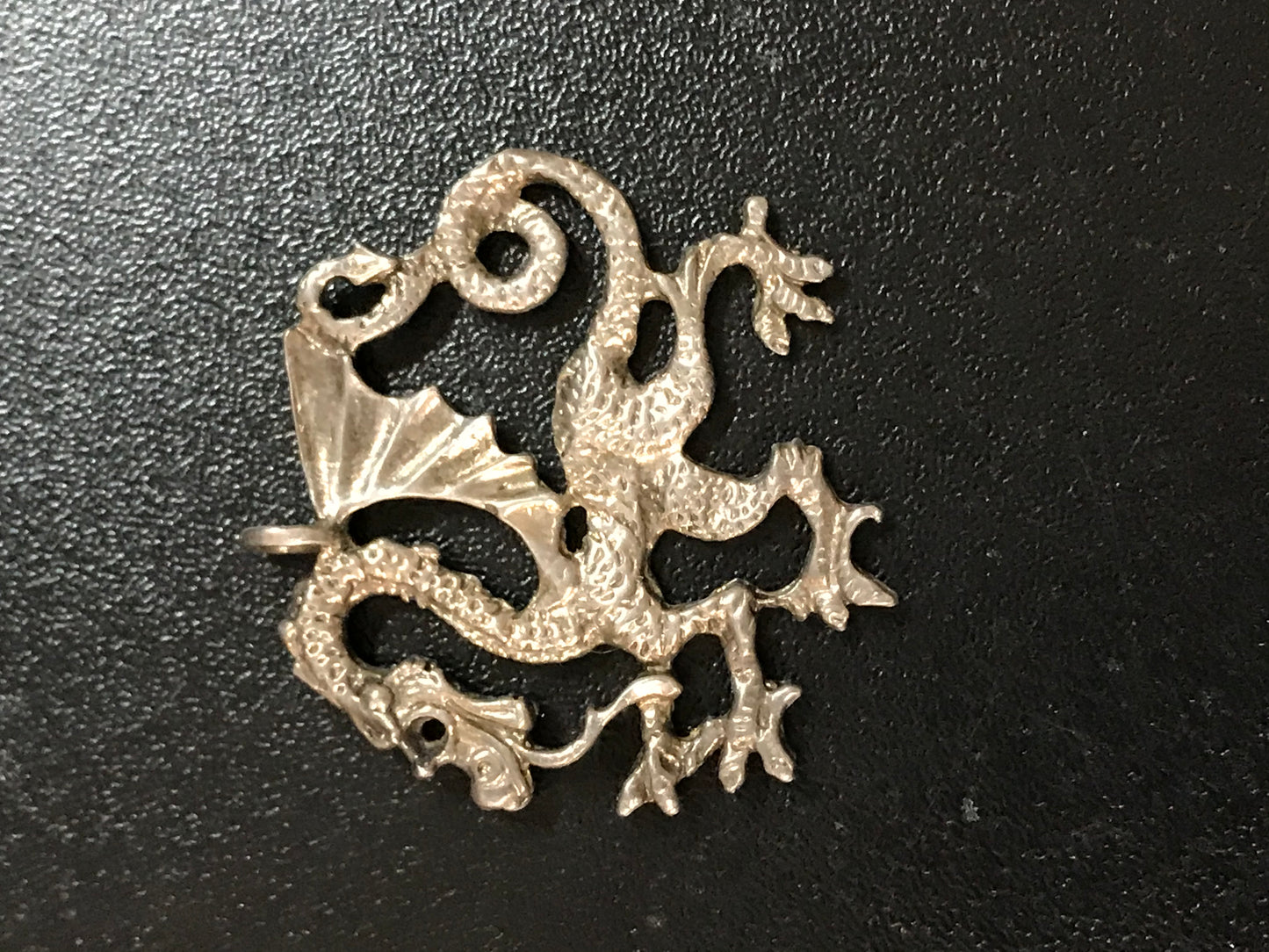 Sterling Silver Asian Dragon Pendant