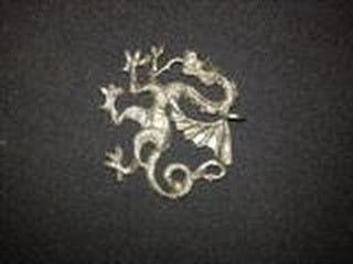 Sterling Silver Asian Dragon Pendant