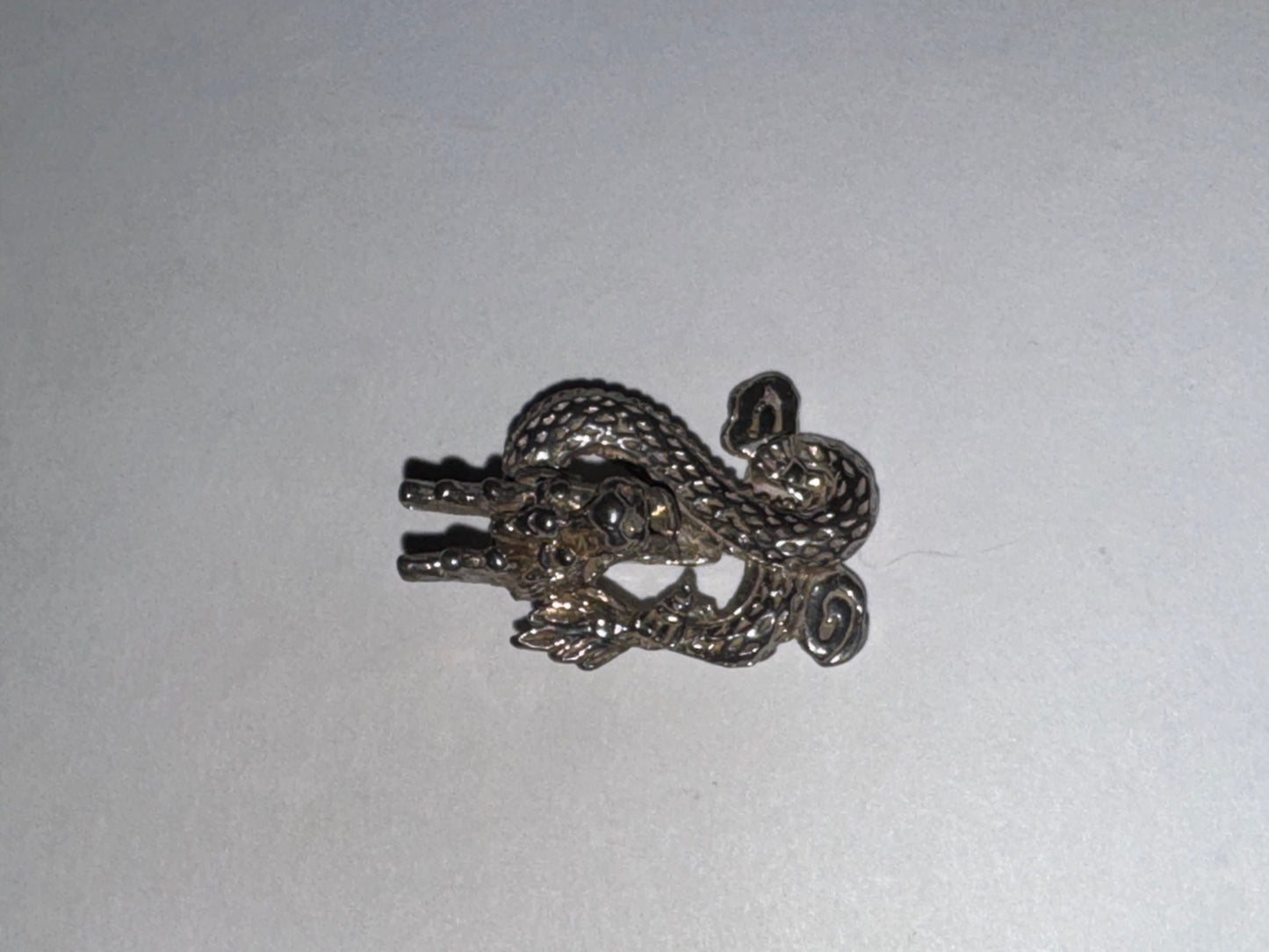 Sterling Silver Asian Dragon Pendant