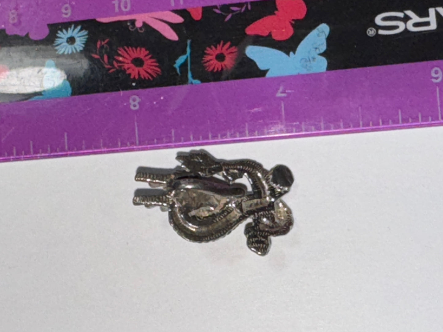 Sterling Silver Asian Dragon Pendant