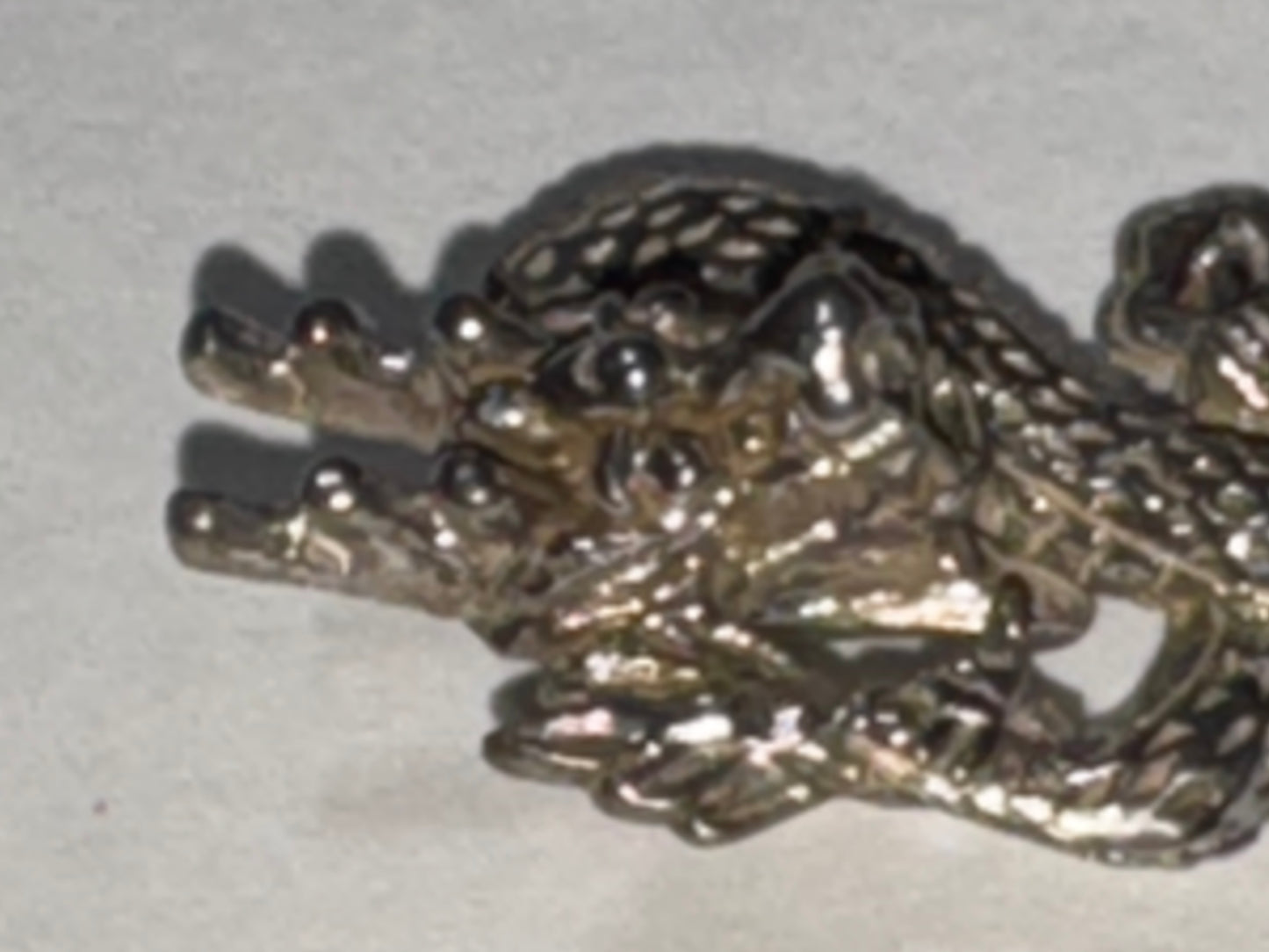 Sterling Silver Asian Dragon Pendant