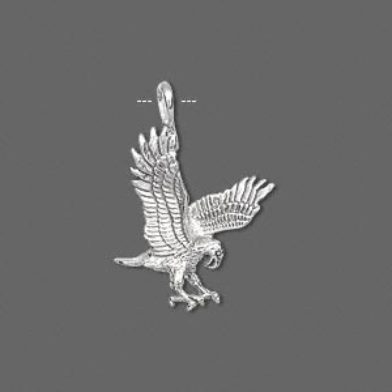 Pewter Flying Eagle Pendant
