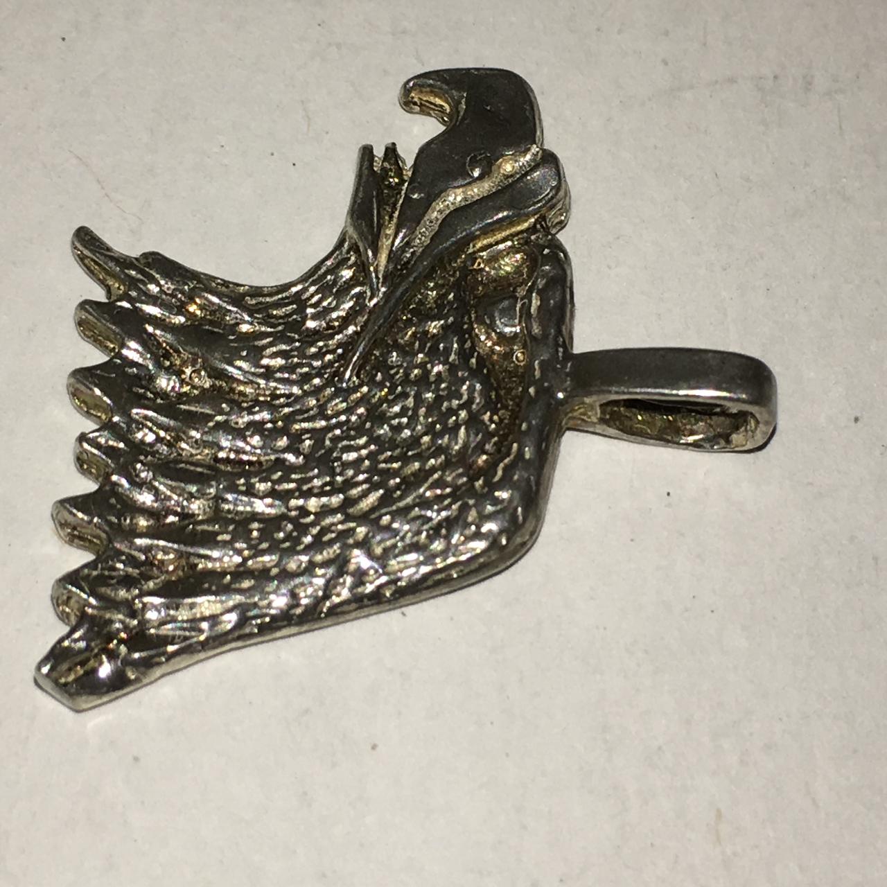 Sterling Silver Eagle Head Pendant