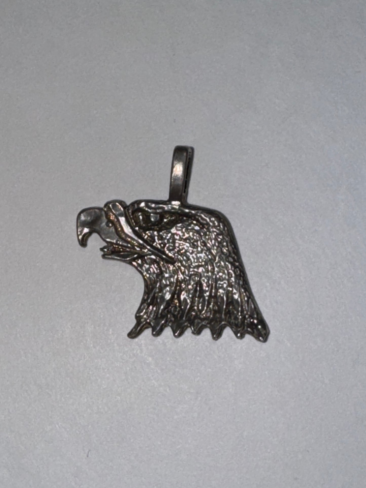 Unfinished Sterling Silver Eagle Head Pendant