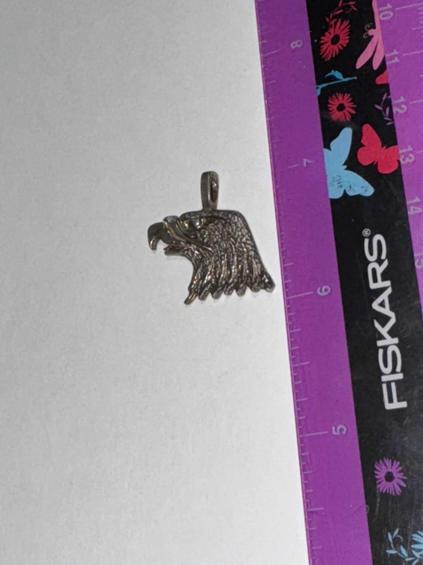 Unfinished Sterling Silver Eagle Head Pendant