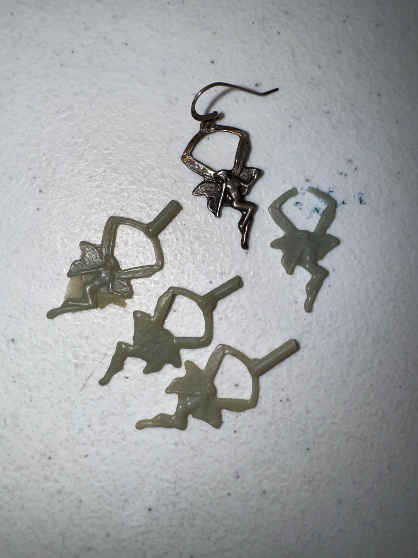 Sterling Silver Fairy Dangle Earrings