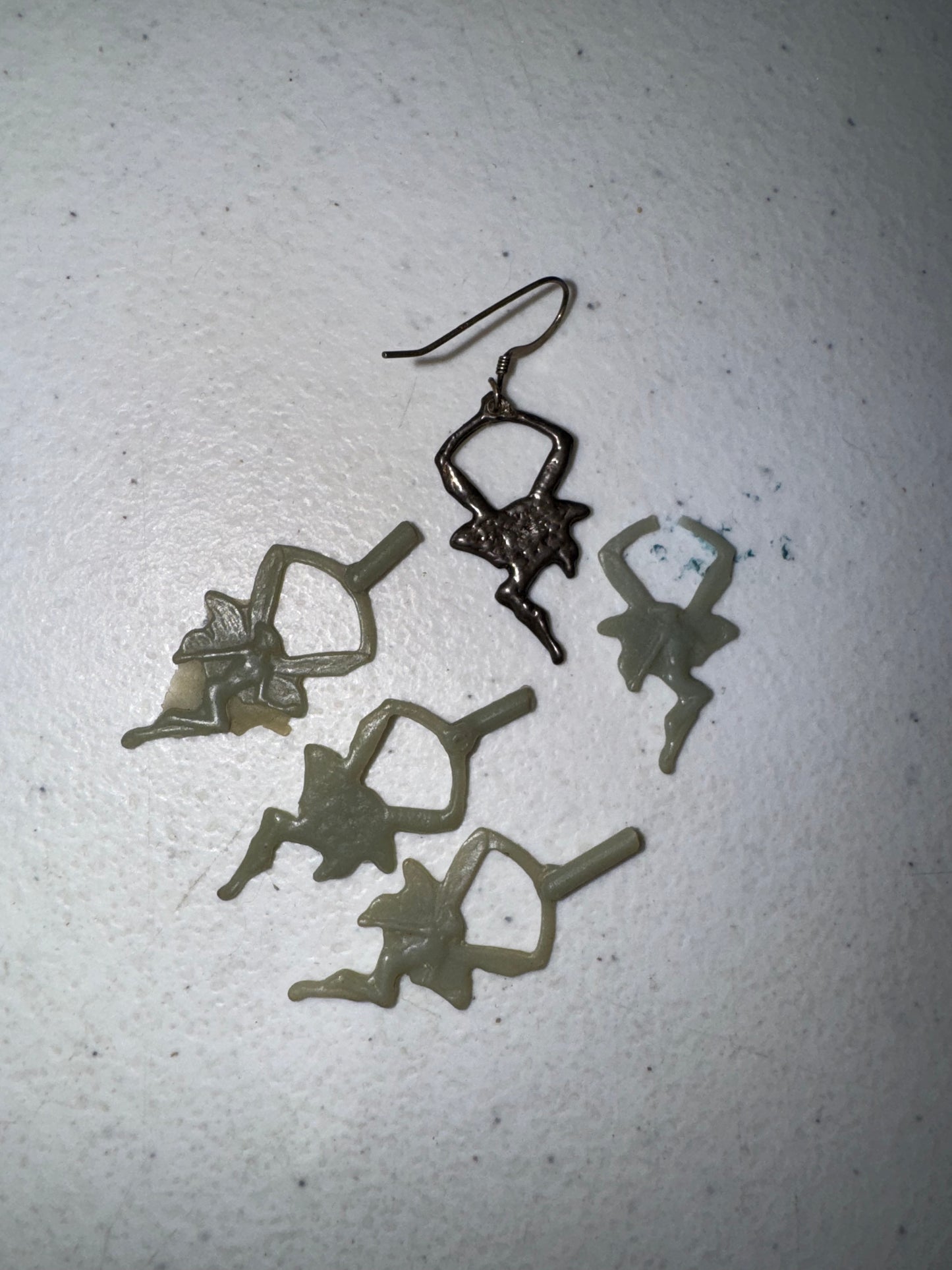 Sterling Silver Fairy Dangle Earrings