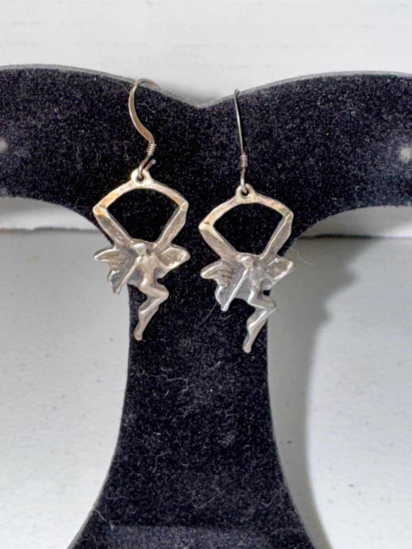 Sterling Silver Fairy Dangle Earrings