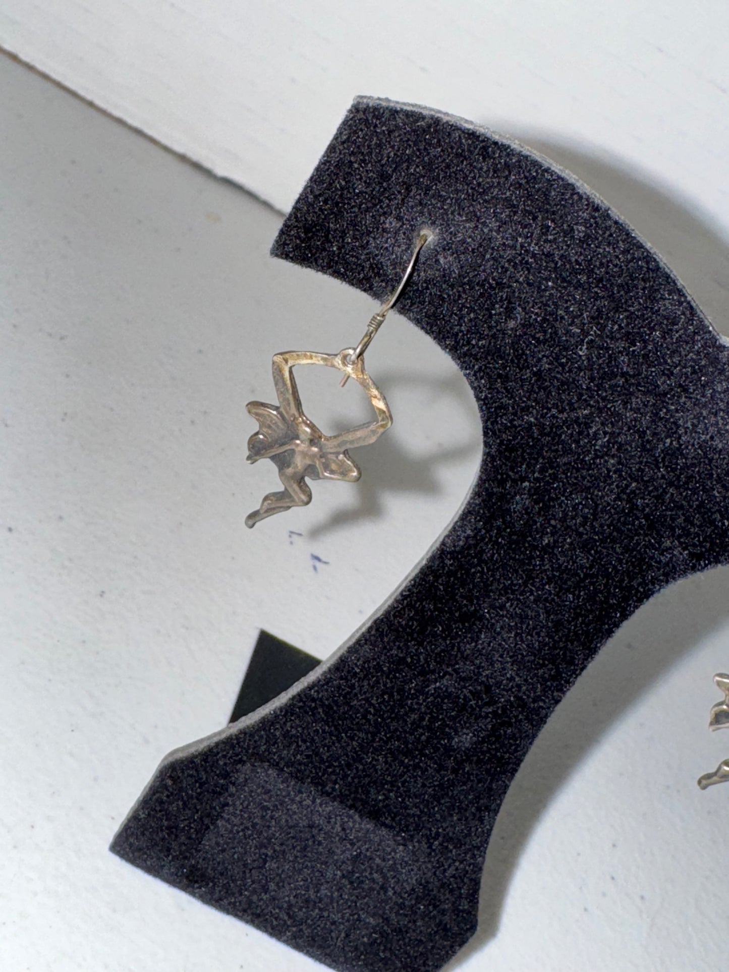 Sterling Silver Fairy Dangle Earrings