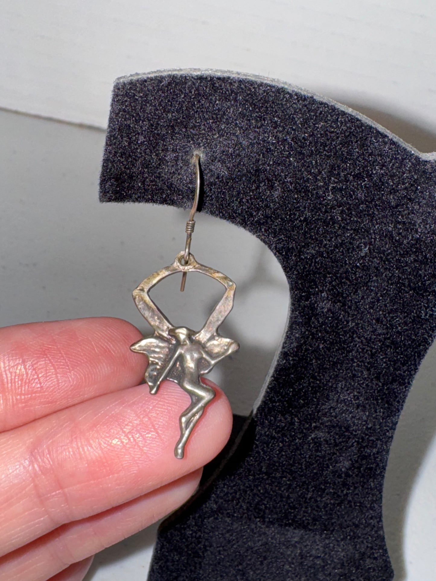 Sterling Silver Fairy Dangle Earrings