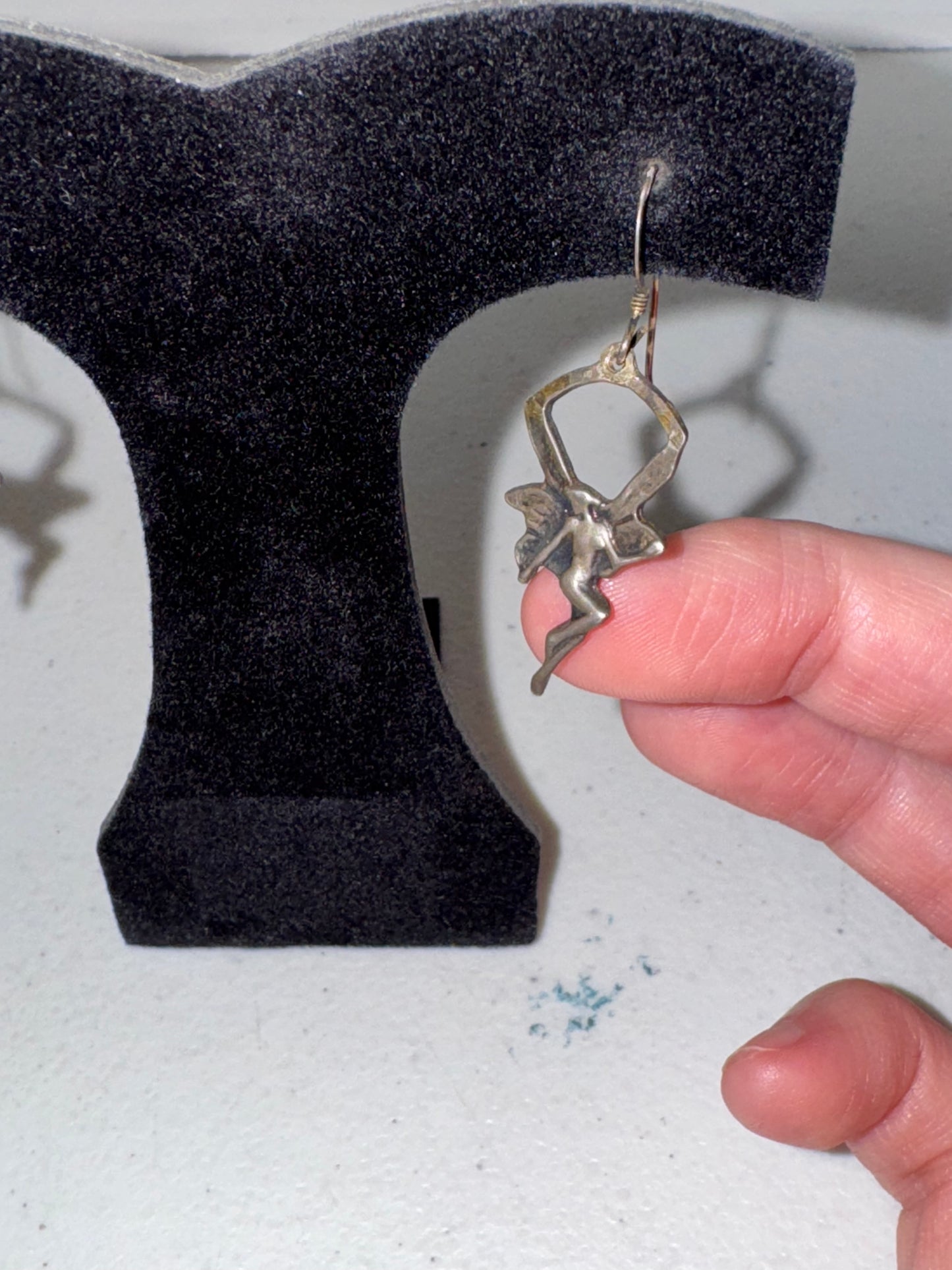 Sterling Silver Fairy Dangle Earrings