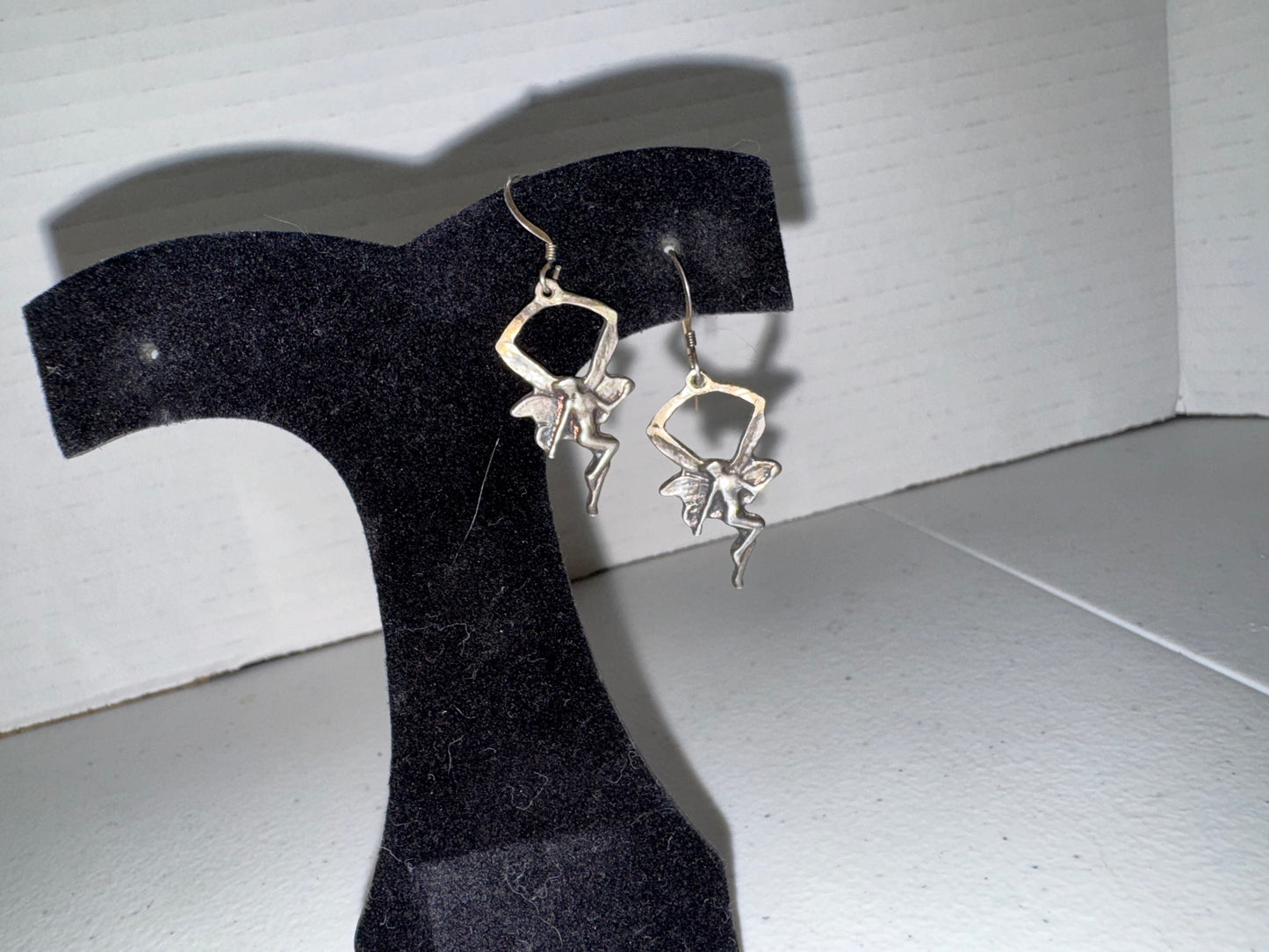 Sterling Silver Fairy Dangle Earrings