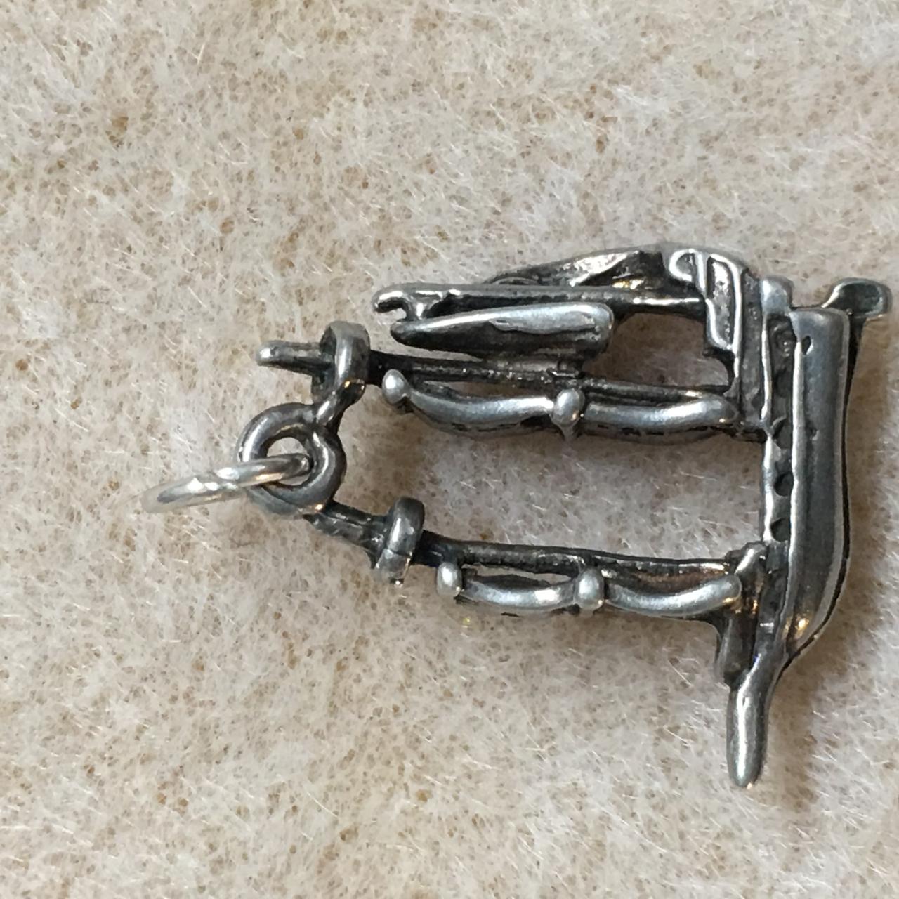 Sterling Silver French Ship Pendant