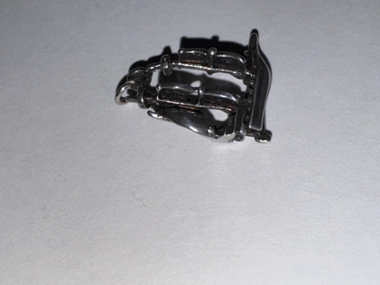 Sterling Silver French Ship Pendant