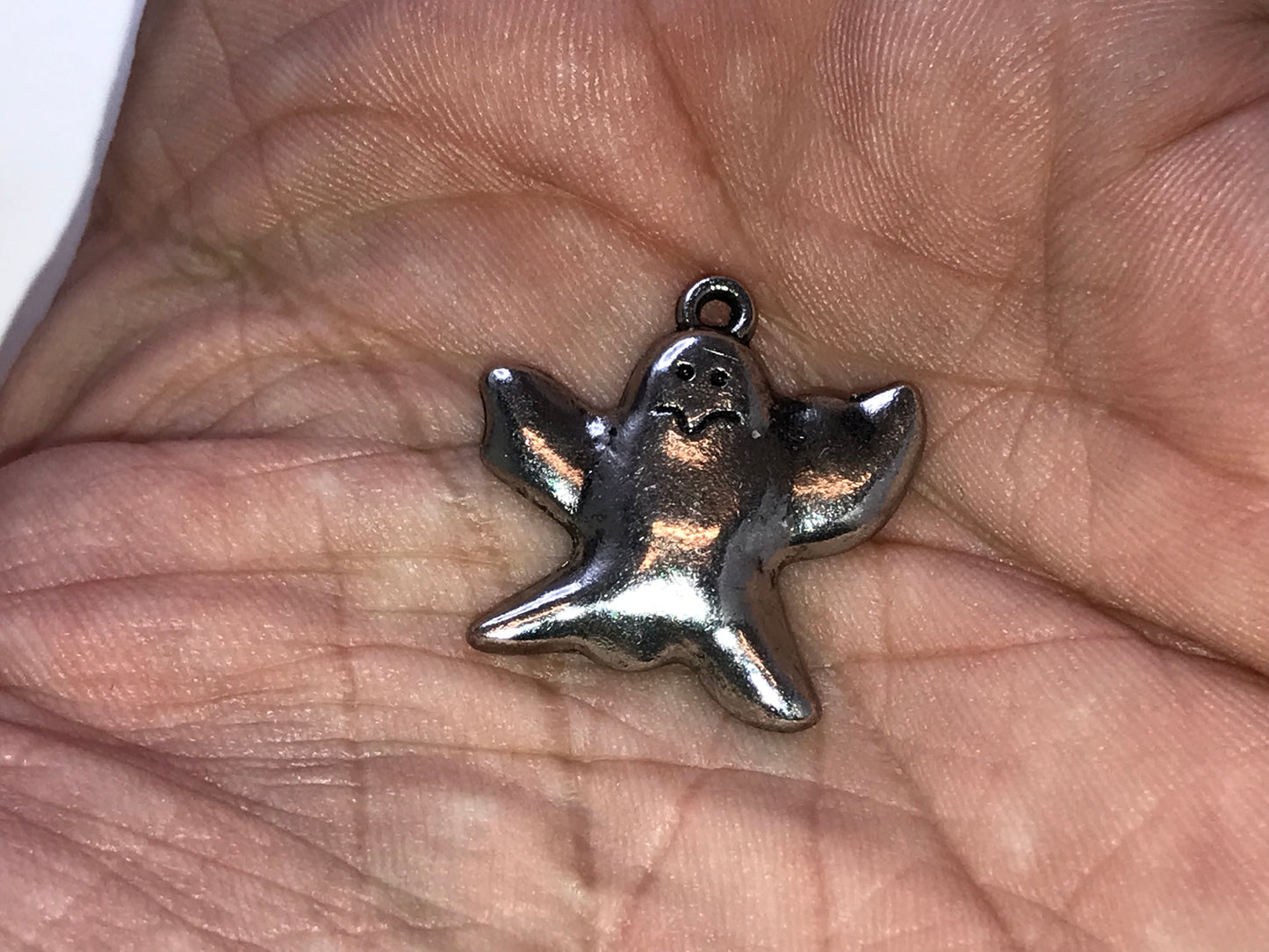 Pewter Halloween Ghost Charm