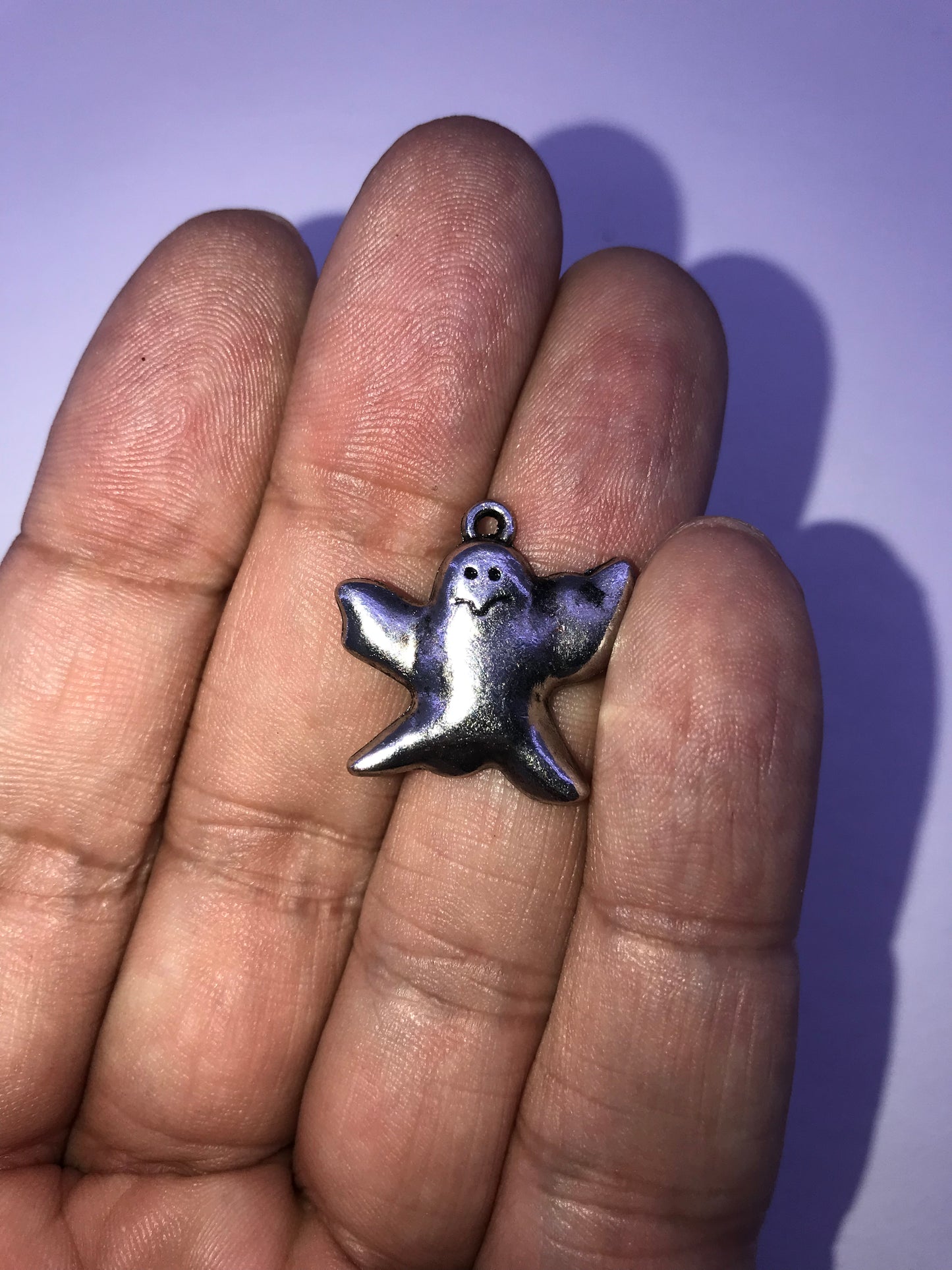 Pewter Halloween Ghost Charm