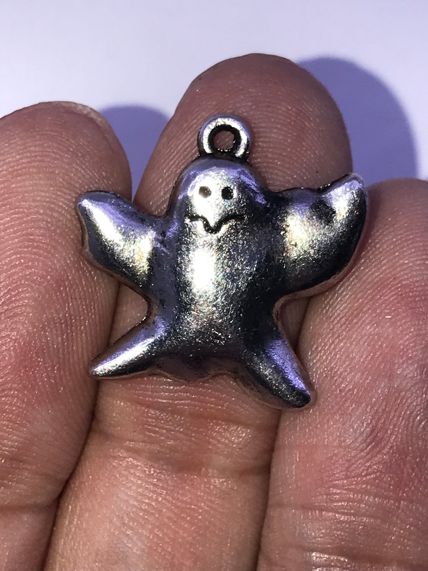 Pewter Halloween Ghost Charm