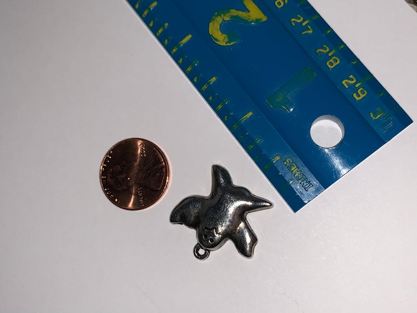 Pewter Halloween Ghost Charm