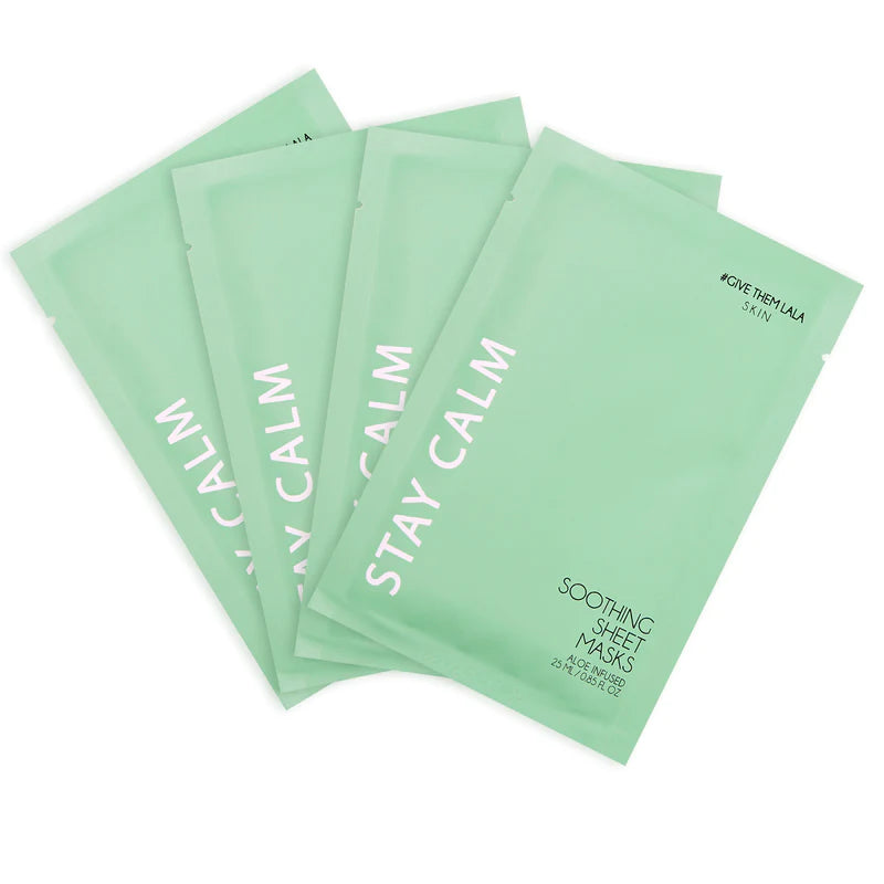 #GivethemLaLa STAY CALM SOOTHING SHEET MASKS