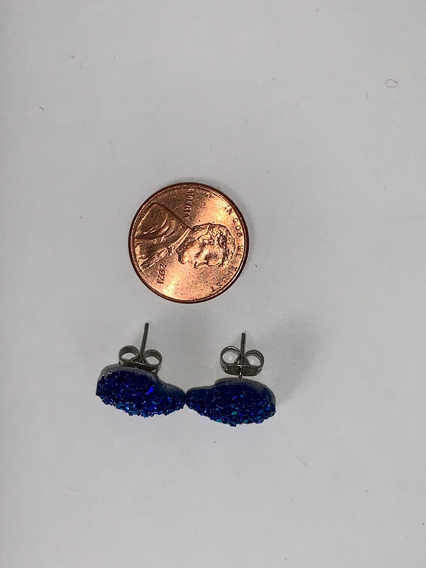 Glitter Heart Post Earrings