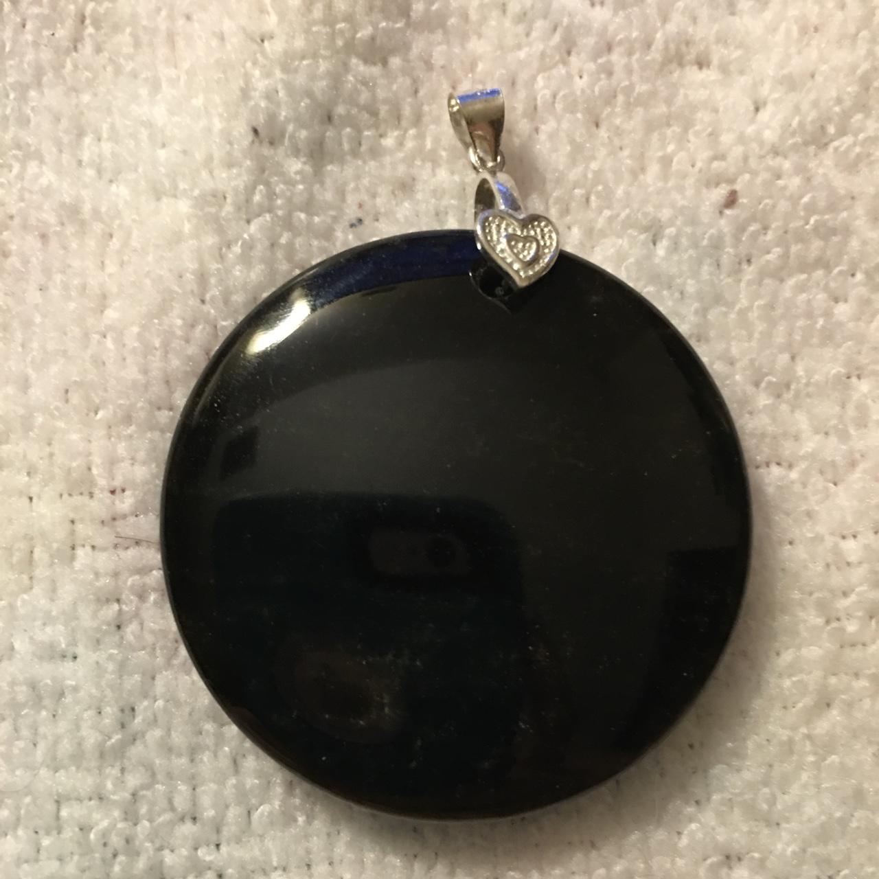 Gold Sheen Obsidian Pendant