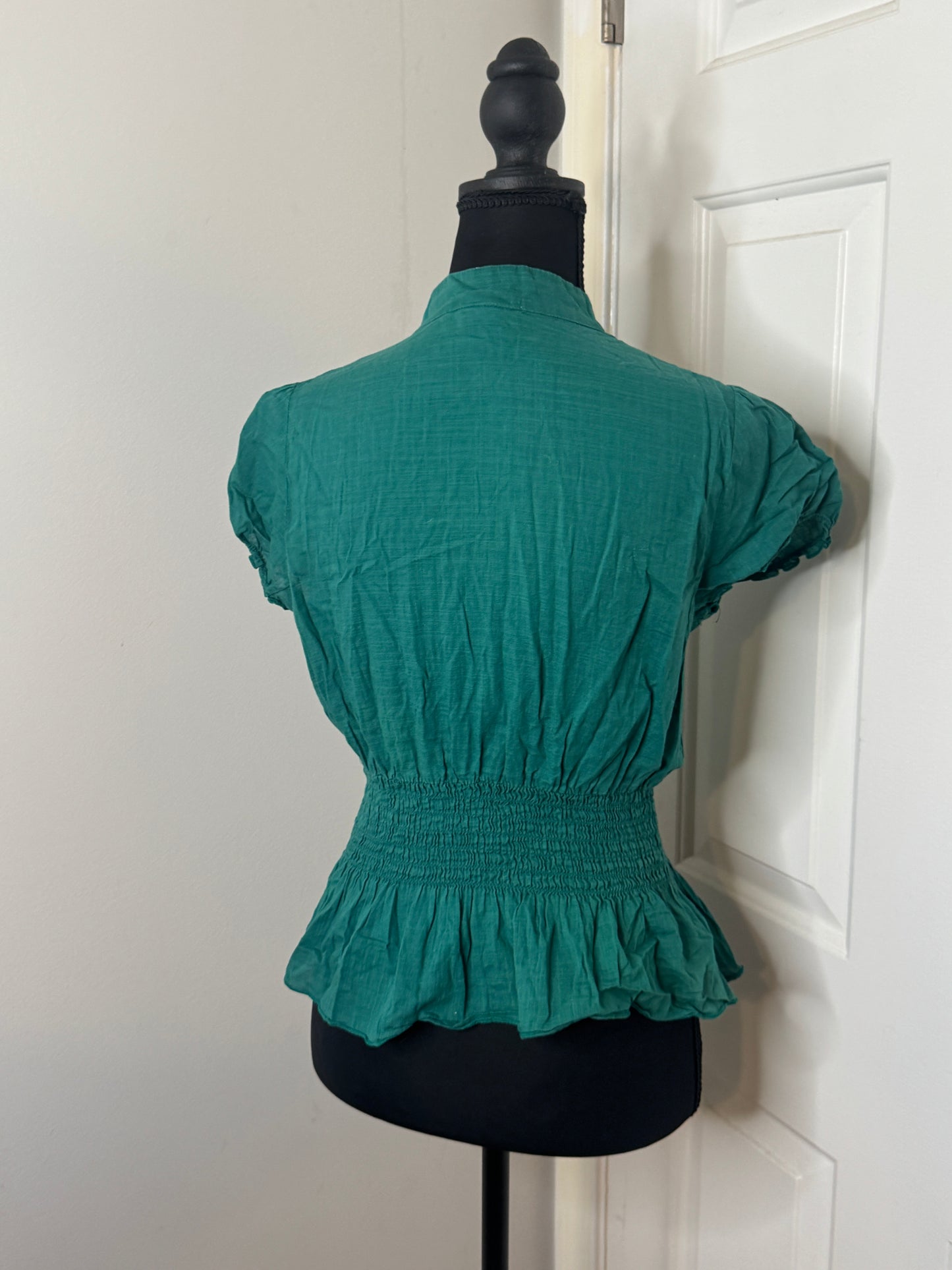 Green Charlotte Russe Blouse, Size Large