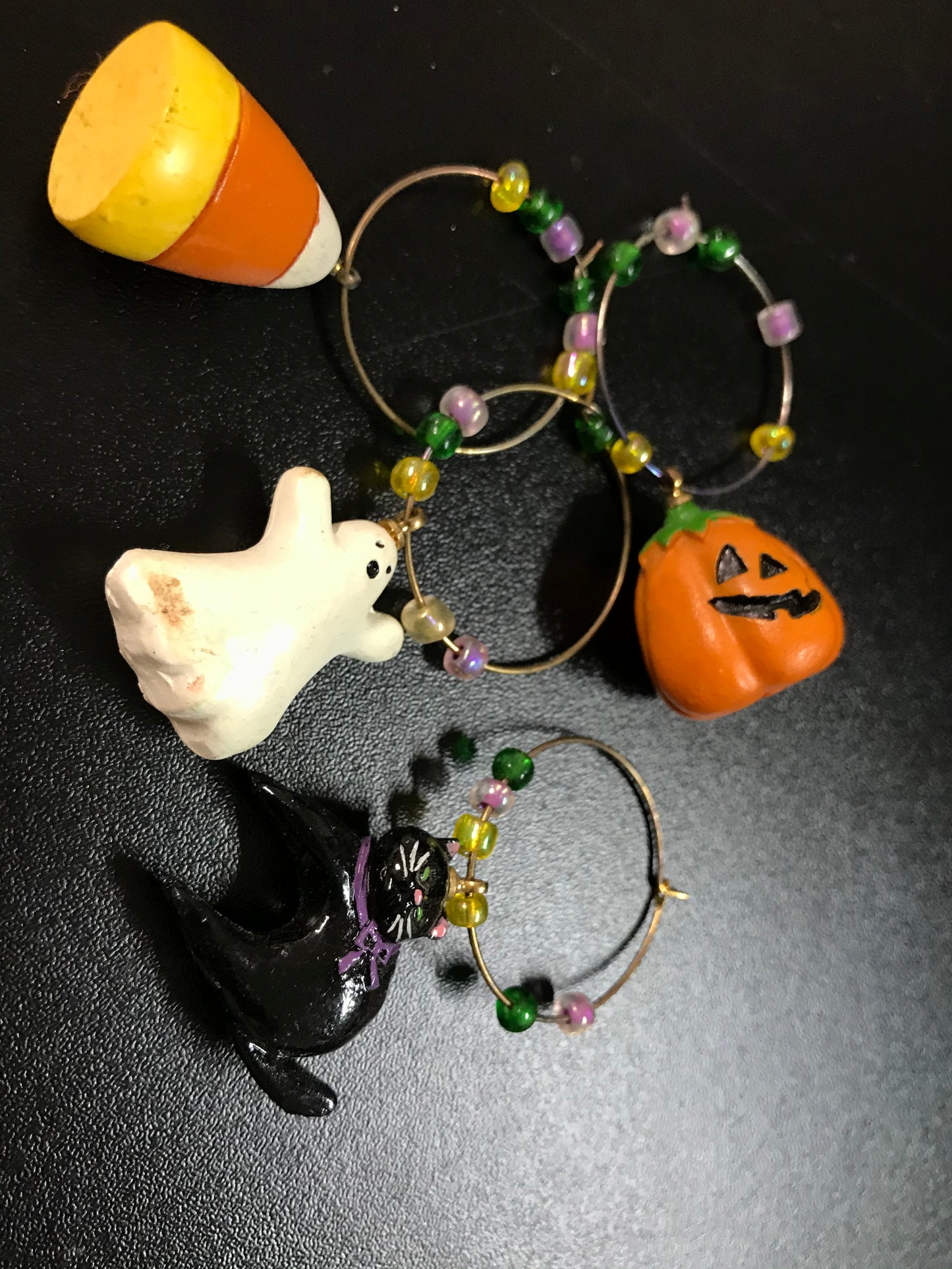 Halloween Wine Glass Stem Charms