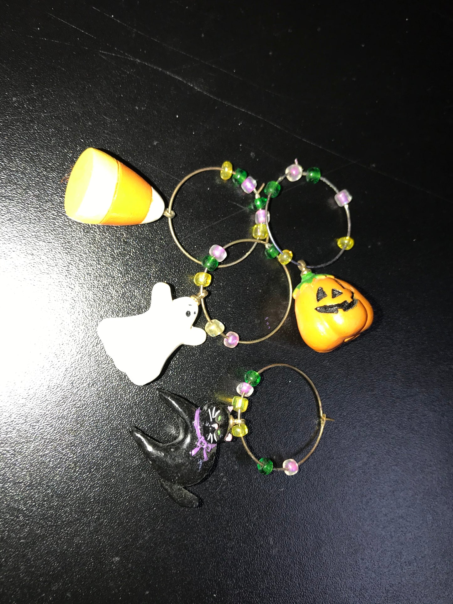 Halloween Wine Glass Stem Charms