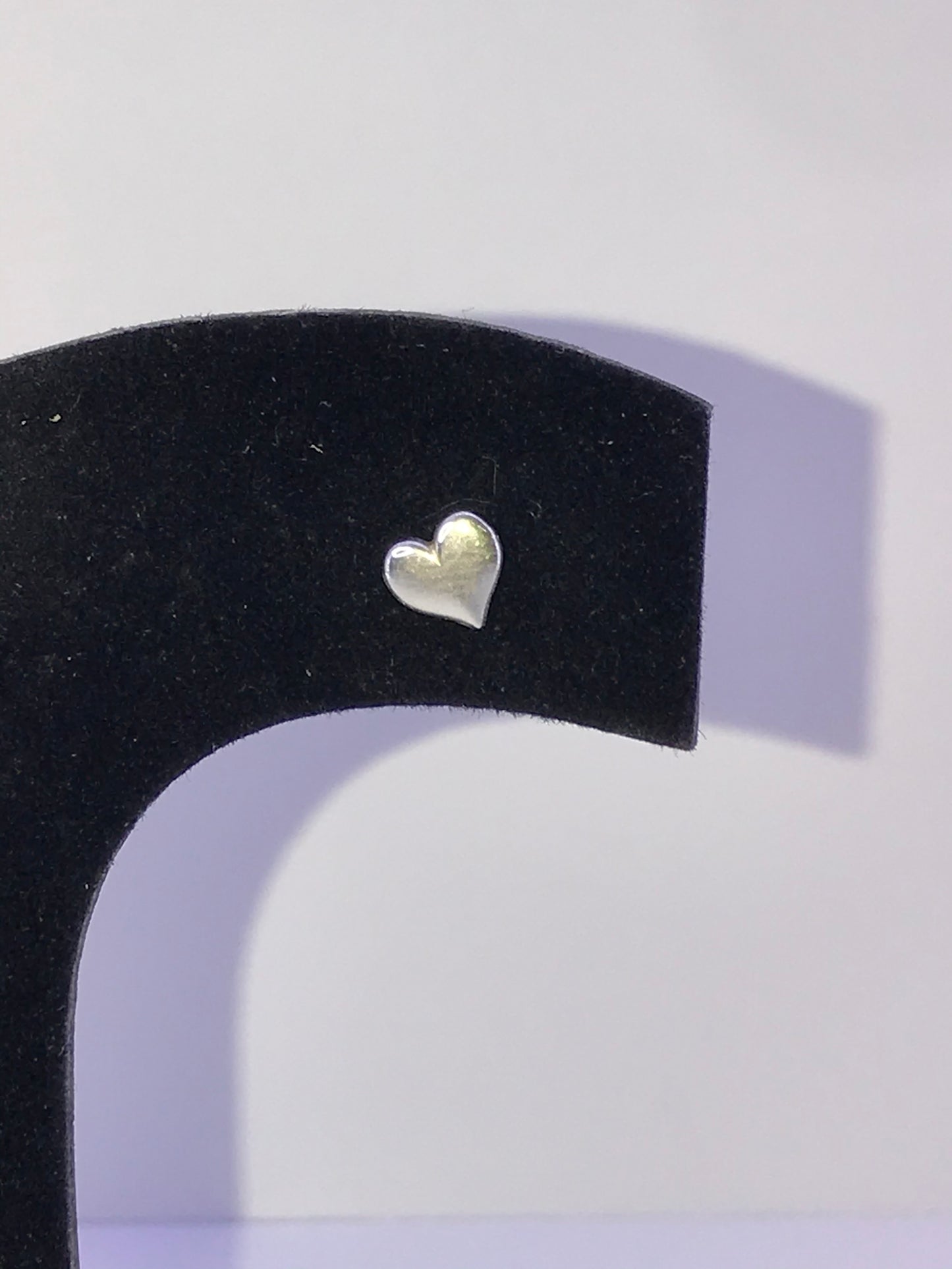 Sterling Silver Heart Post Earring
