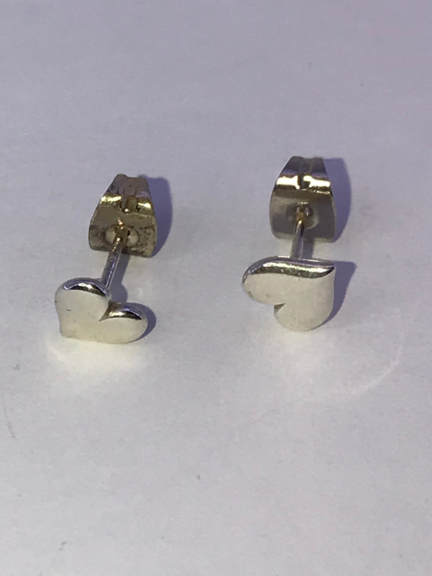Sterling Silver Heart Post Earring