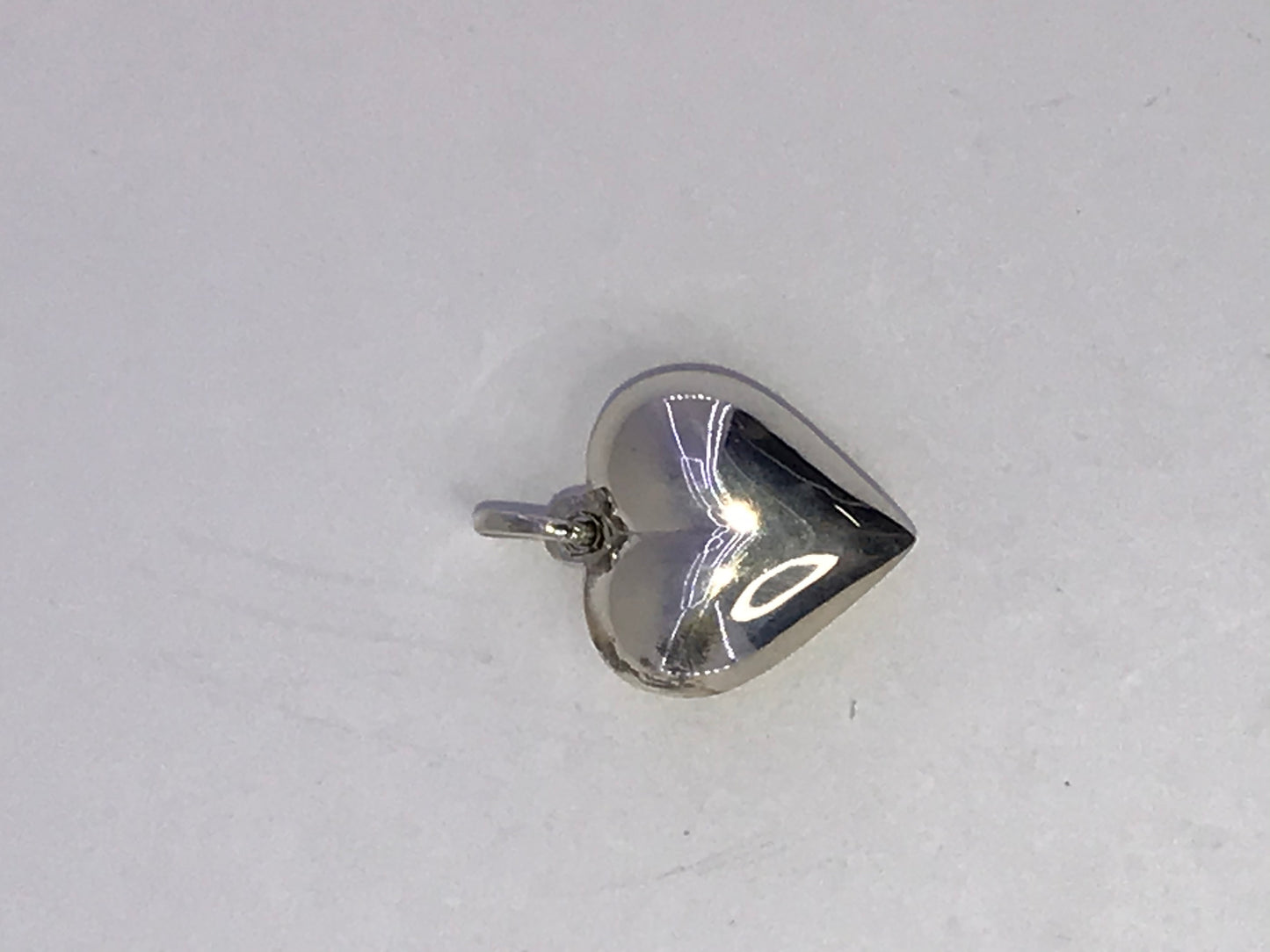 Sterling Silver Puffed Heart Pendant