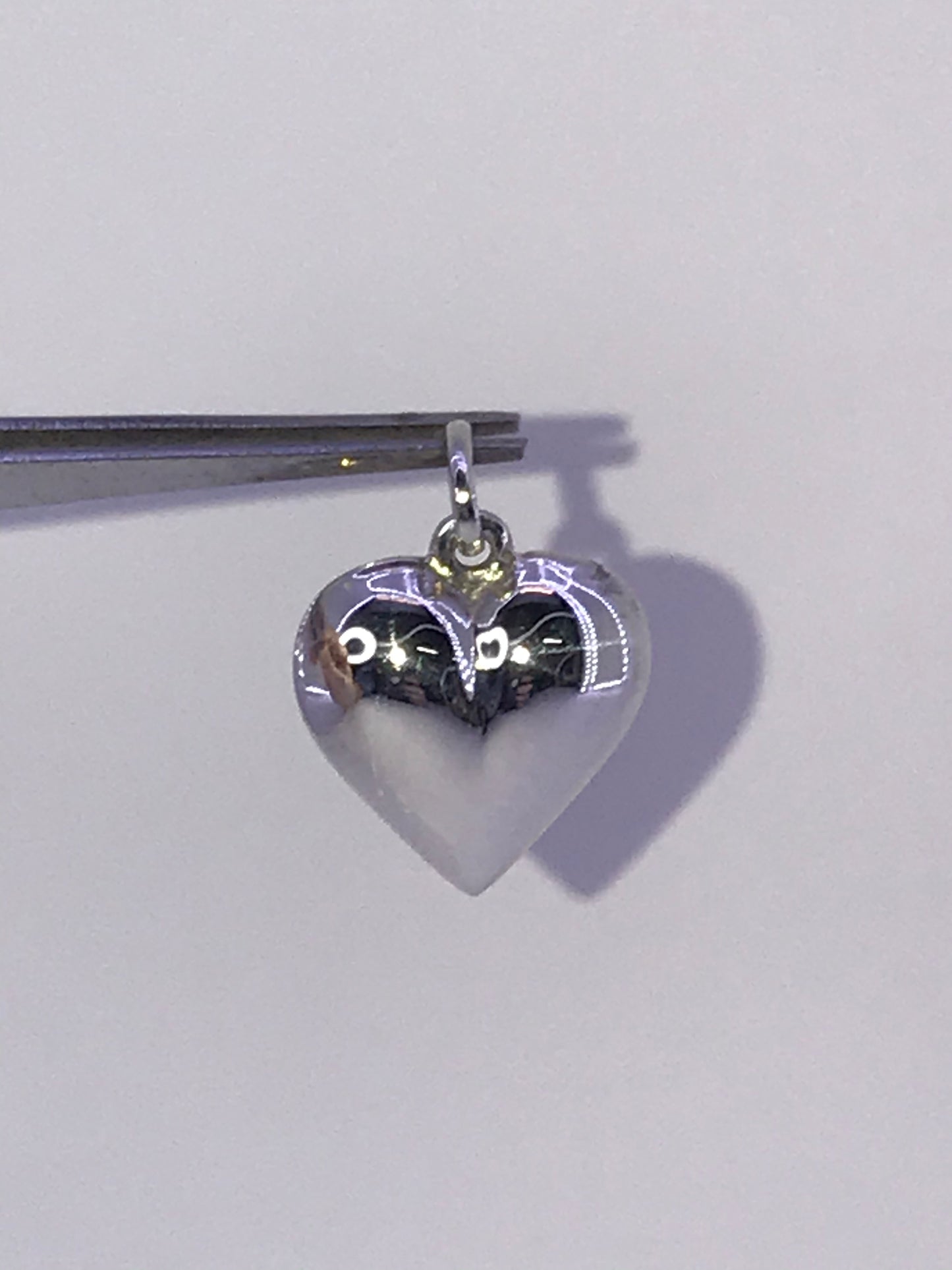 Sterling Silver Puffed Heart Pendant