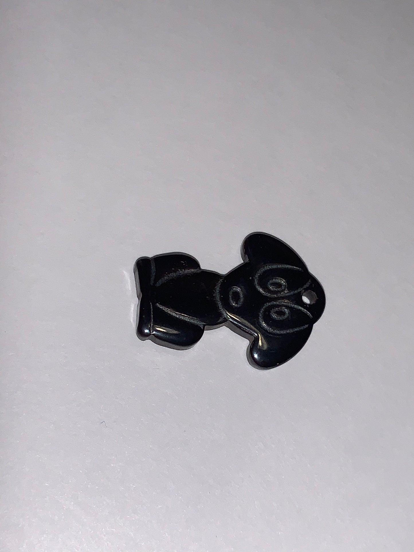Hematite Dog Pendant