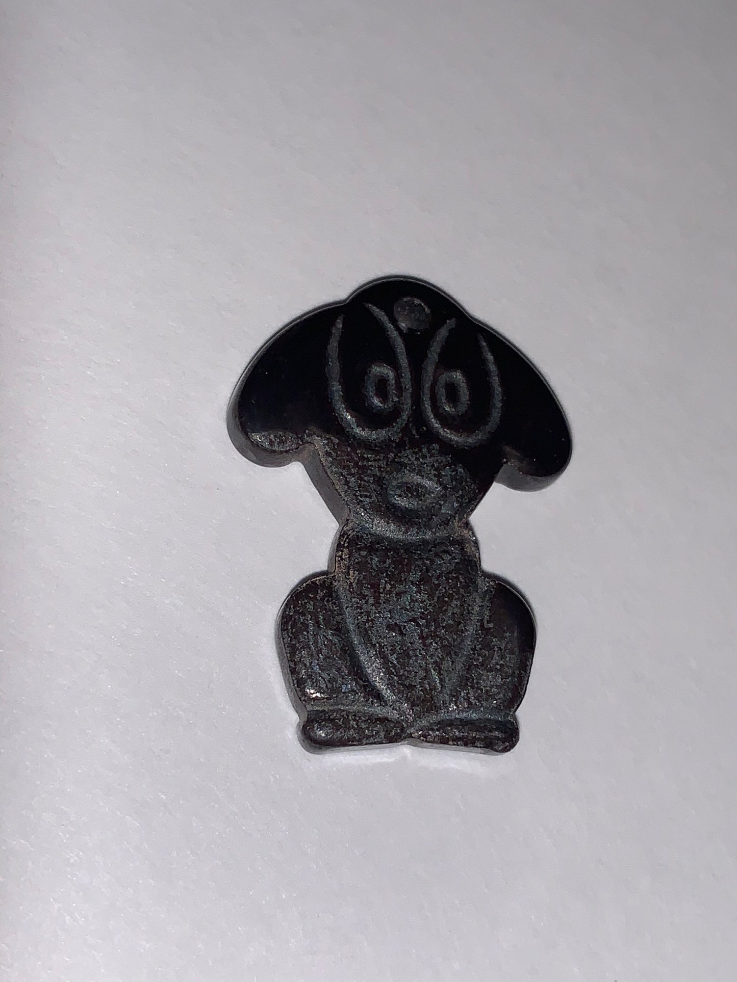 Hematite Dog Pendant
