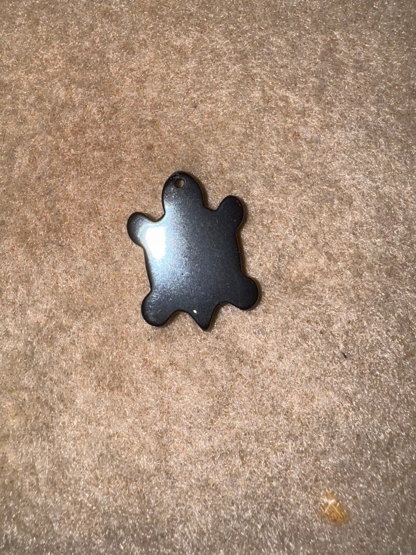Hematite Turtle Pendant