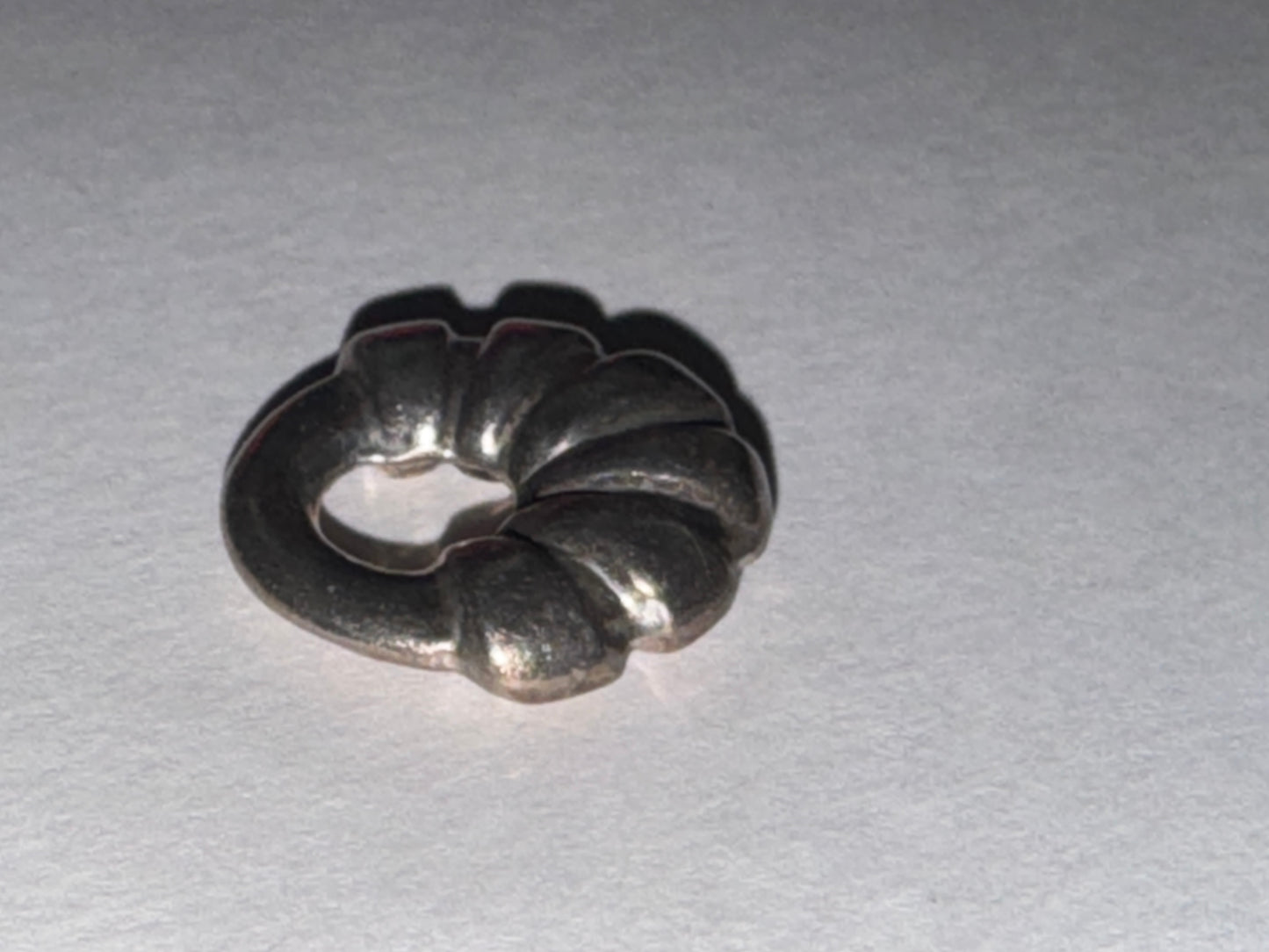 Hollow Circular Silver Pendant
