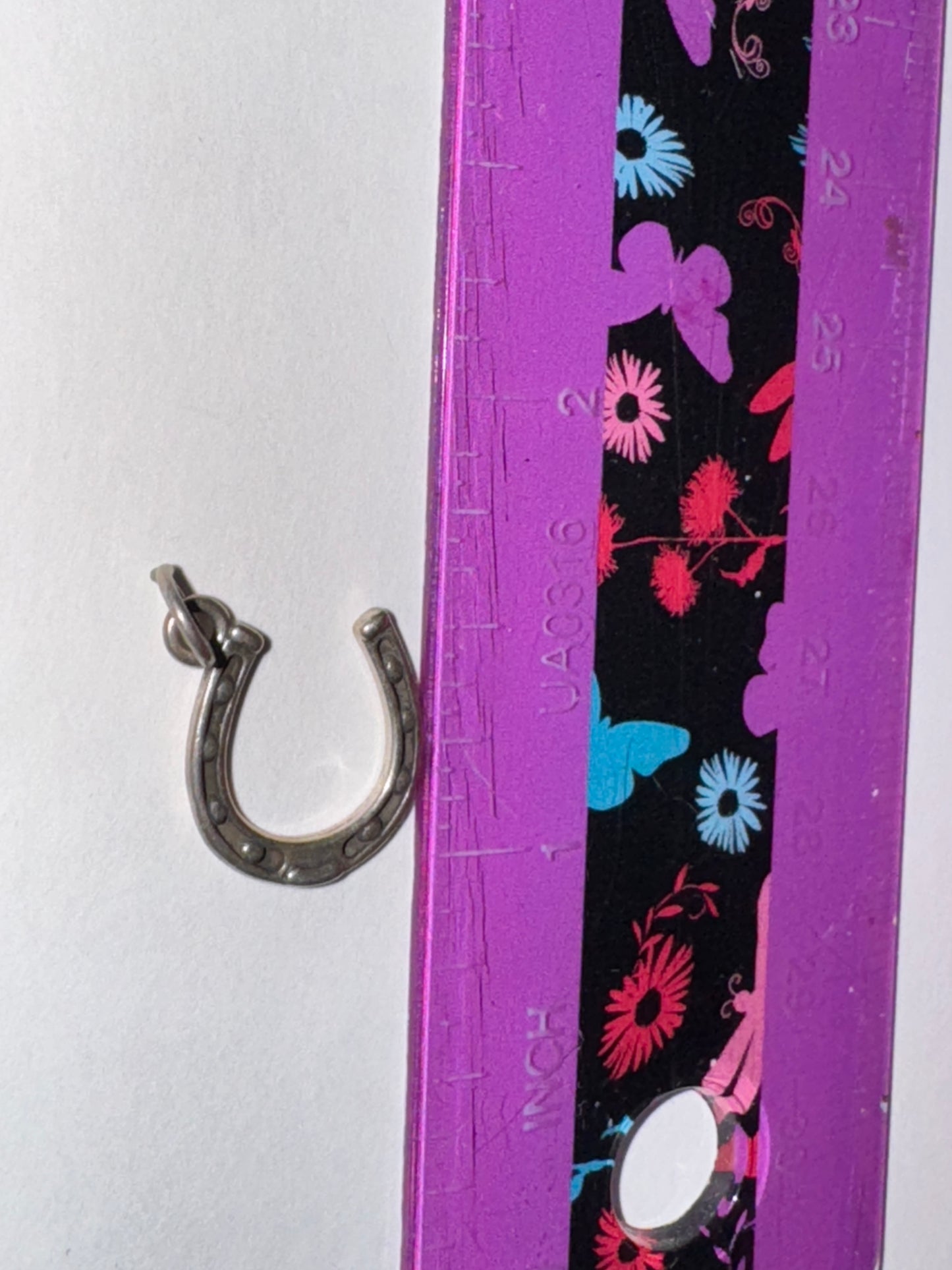 Sterling Silver Lucky Horseshoe Charm