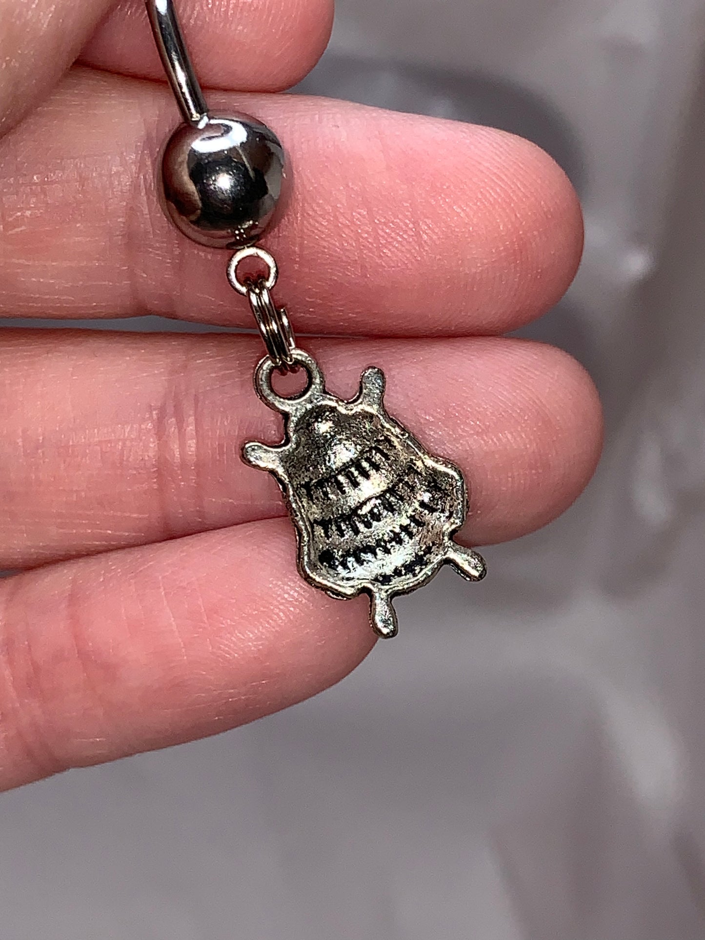 LadyBug Dangle Belly Ring