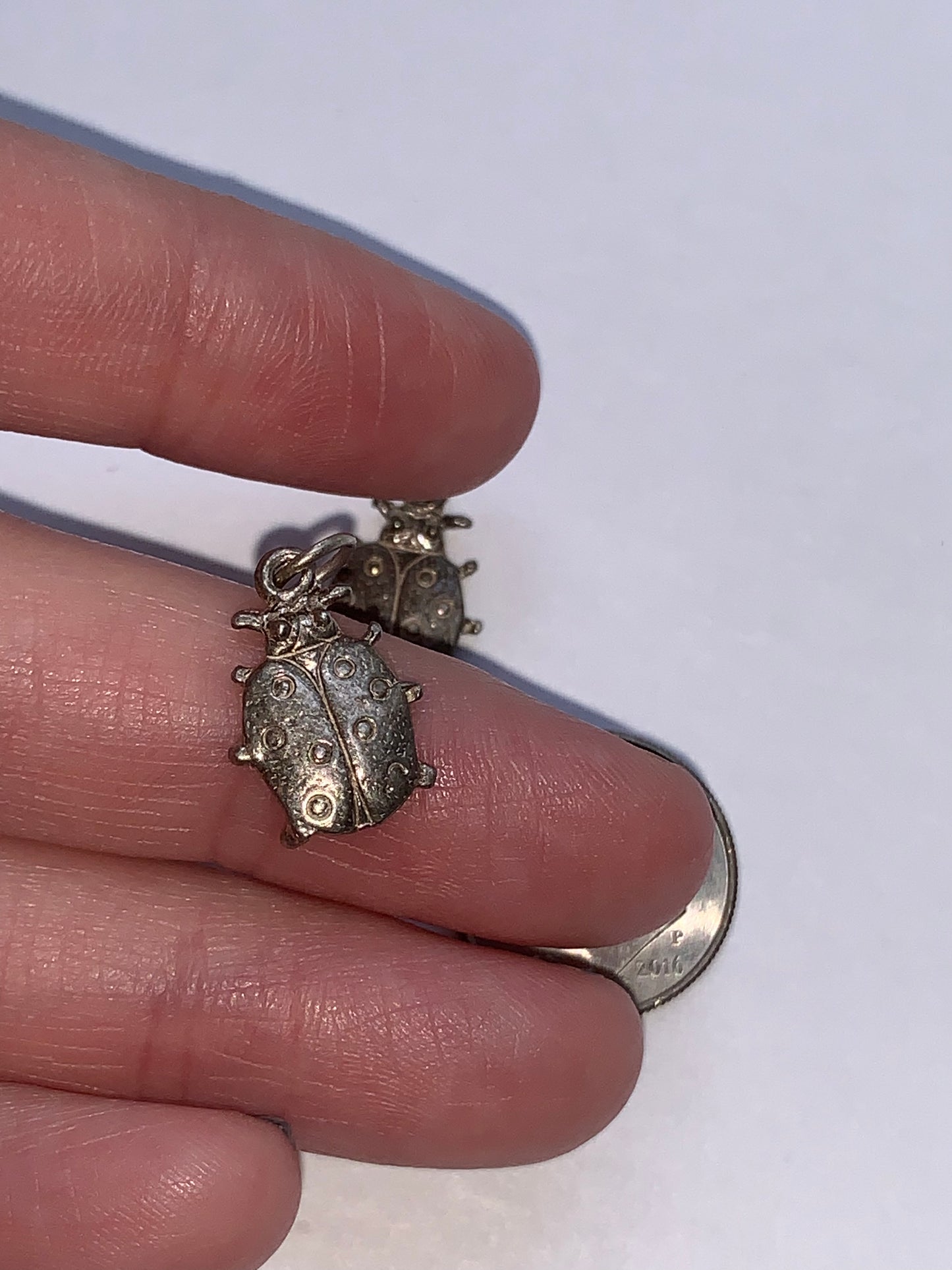 Sterling Silver Ladybug Pendant
