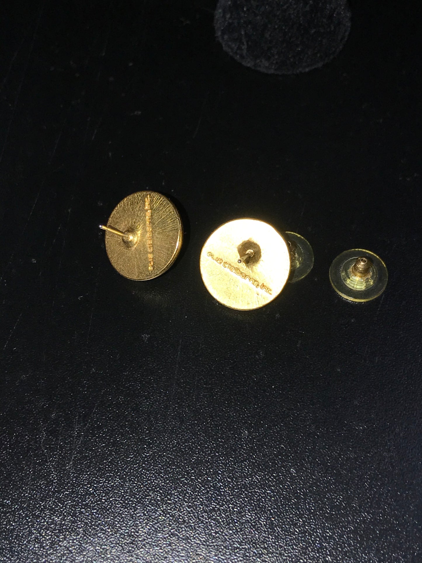 Vintage Round Liz Claiborne Post Earrings