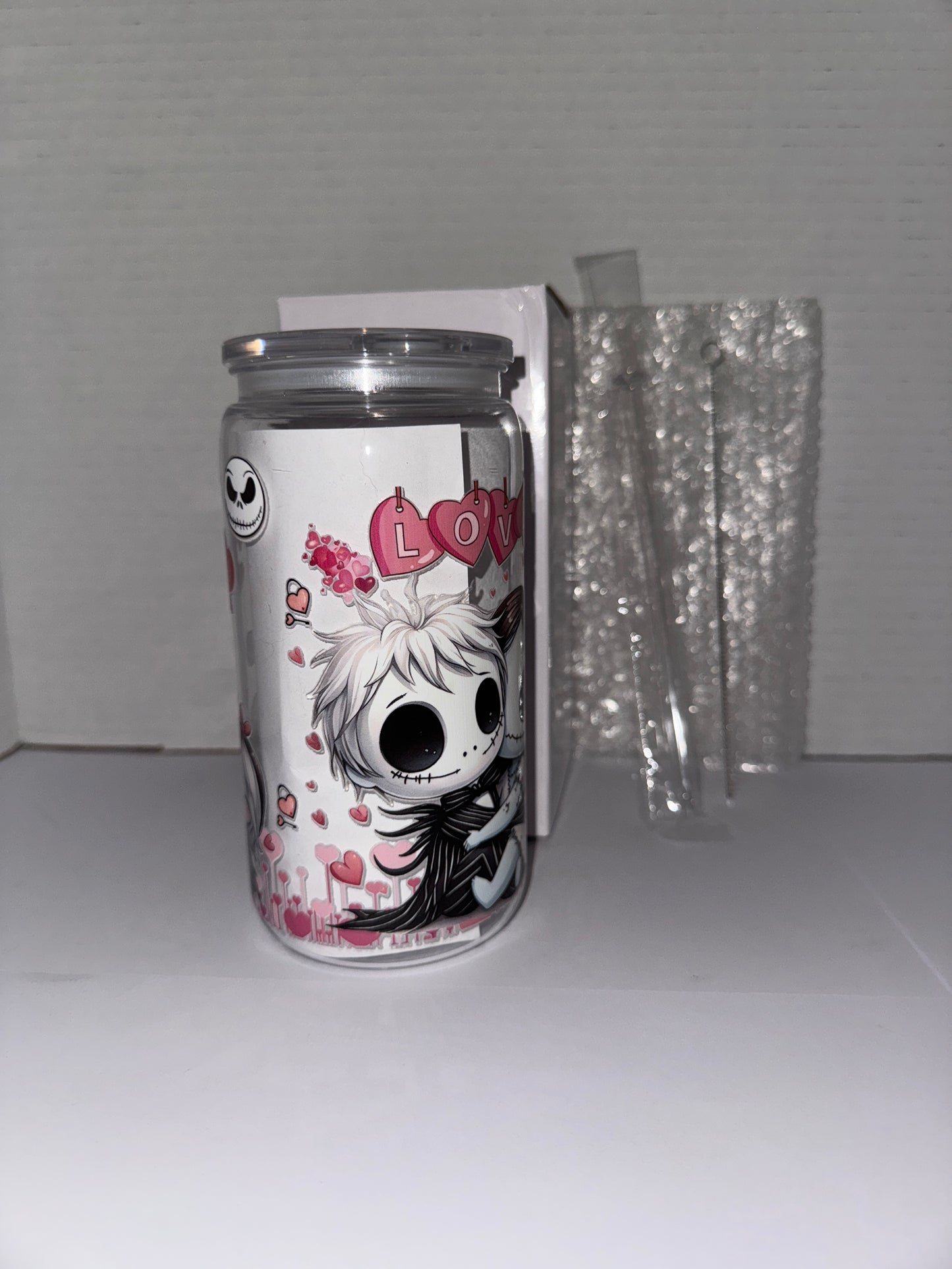Halloween Love Dolls 16 Oz Plastic Cup, With Love hearts