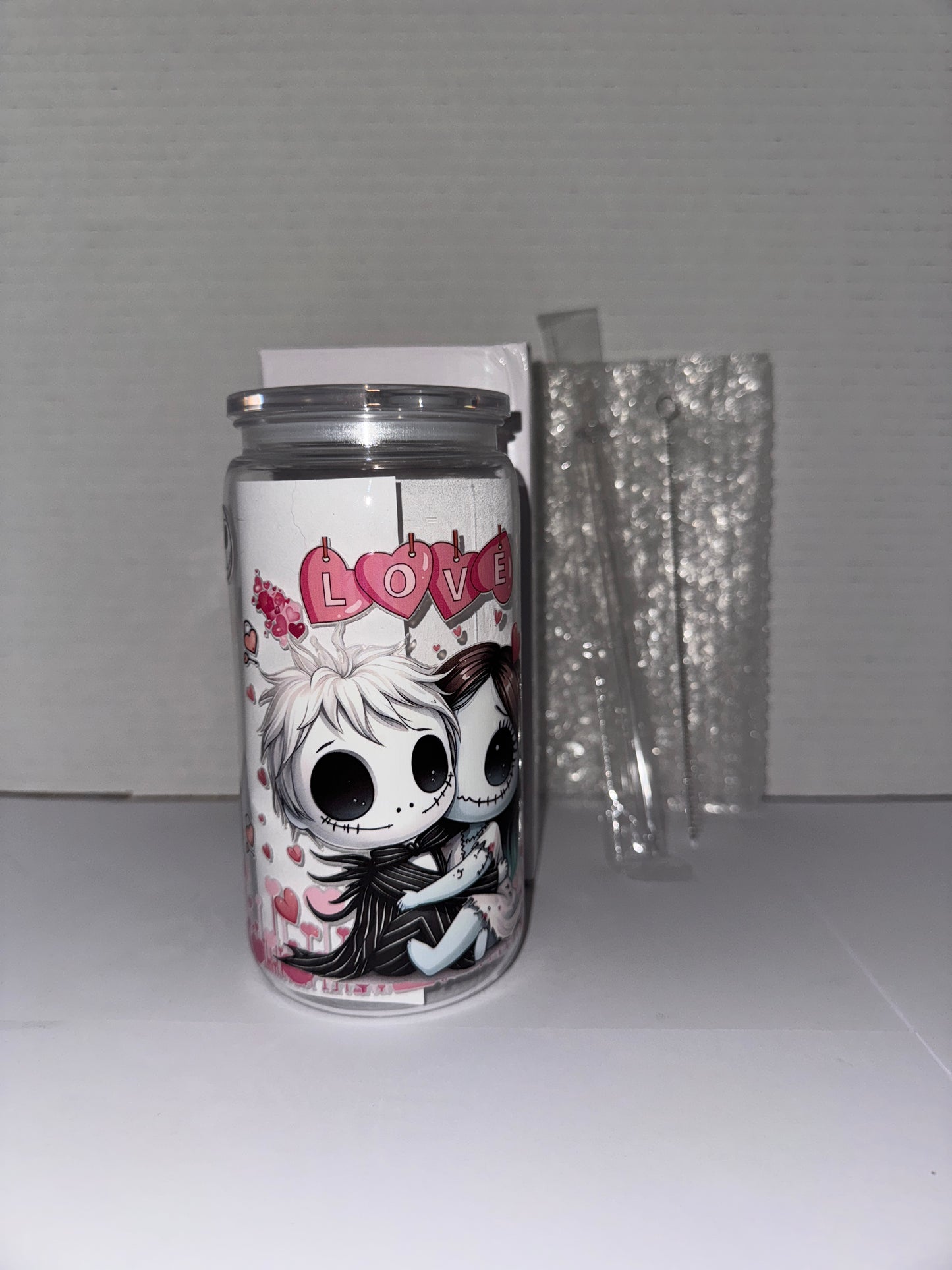 Halloween Love Dolls 16 Oz Plastic Cup, With Love hearts