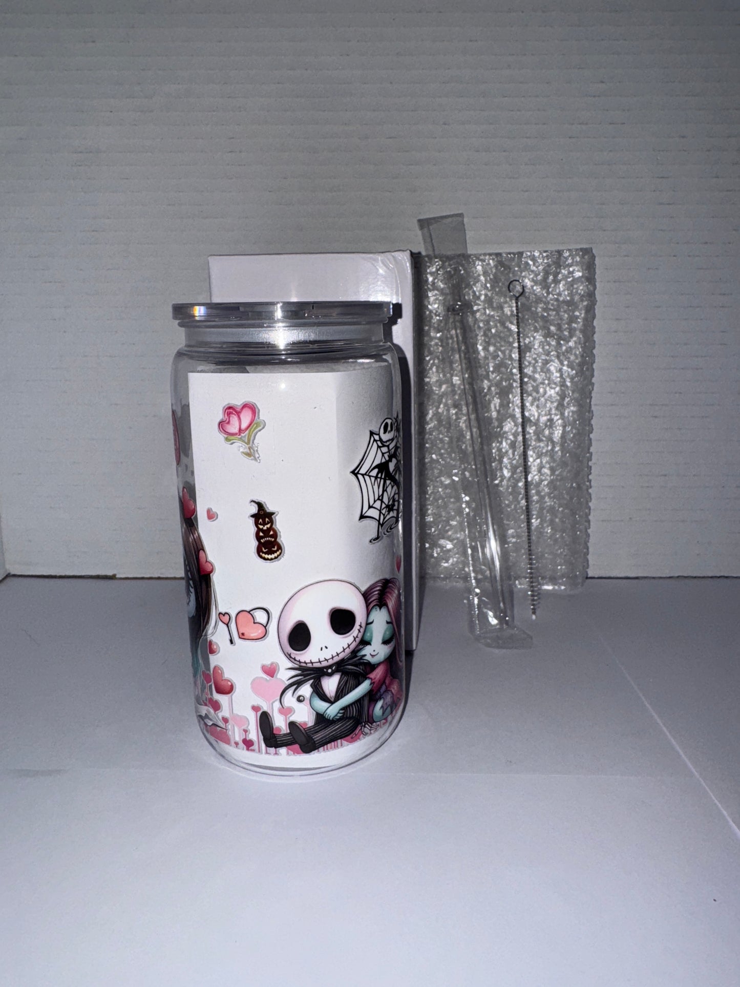 Halloween Love Dolls 16 Oz Plastic Cup, With Love hearts