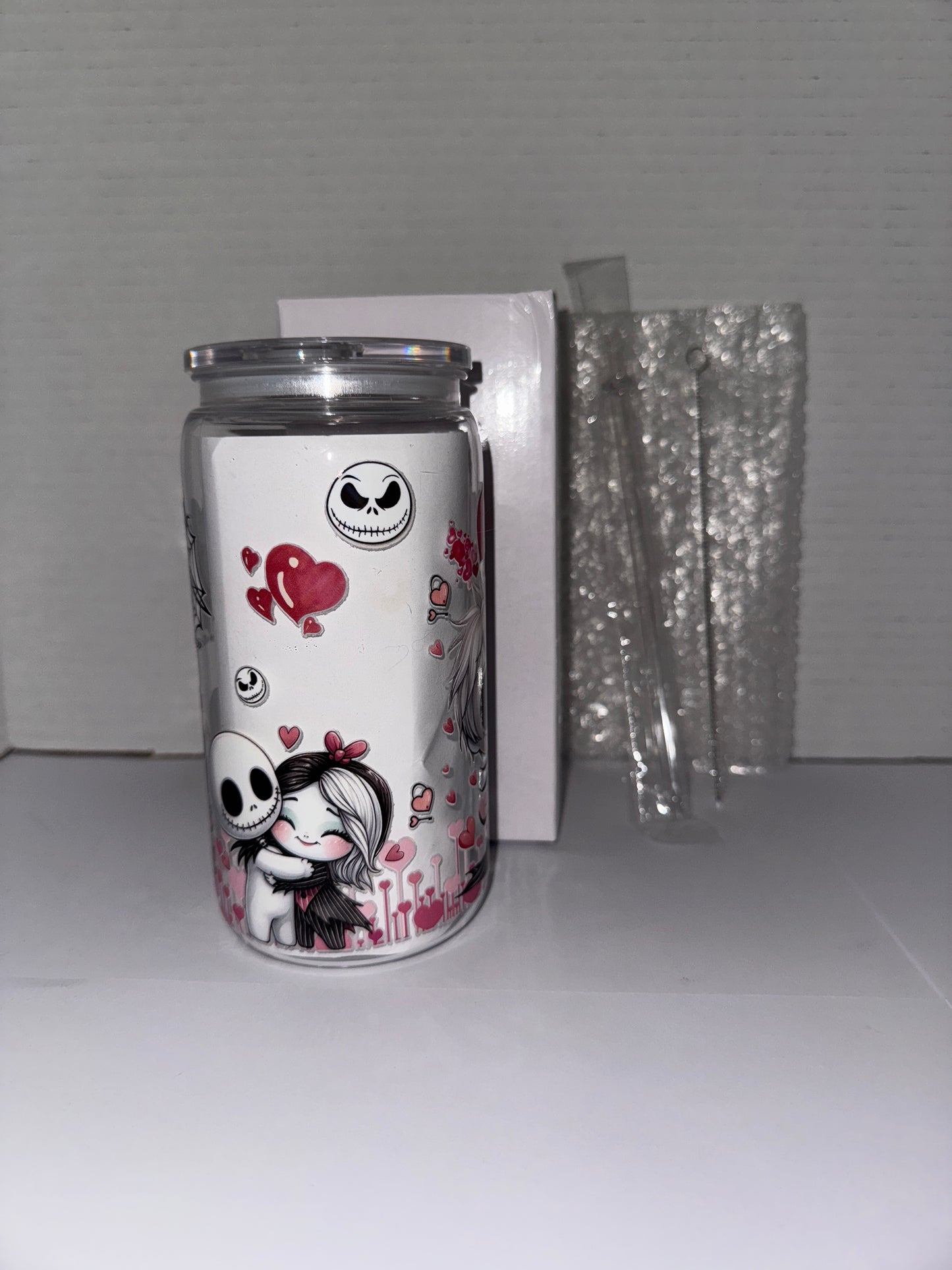 Halloween Love Dolls 16 Oz Plastic Cup, With Love hearts