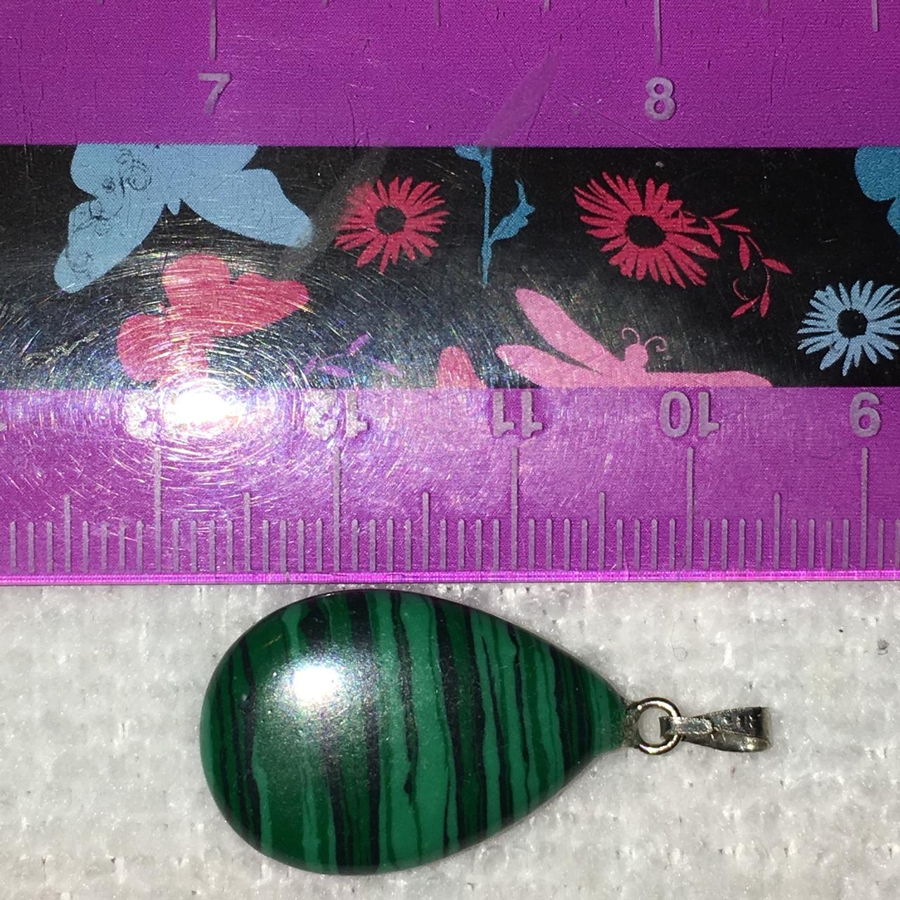 Teardrop Malachite Pendant