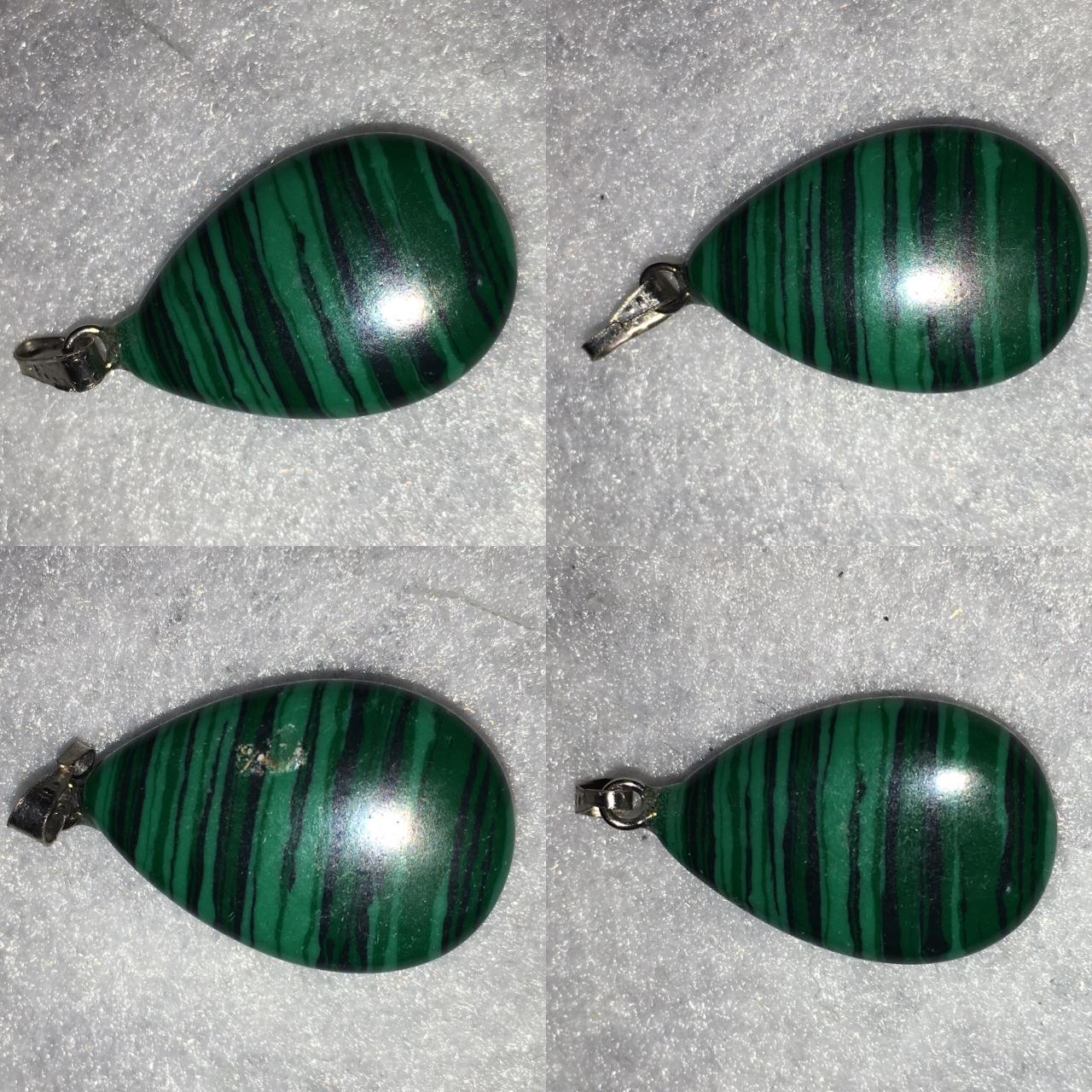 Teardrop Malachite Pendant