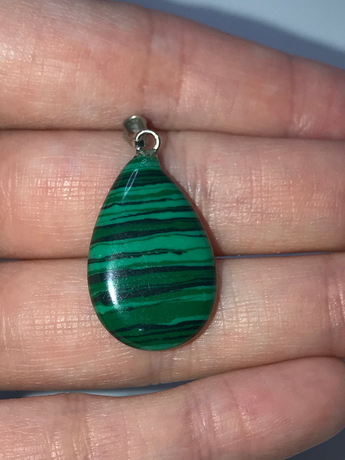 Teardrop Malachite Pendant